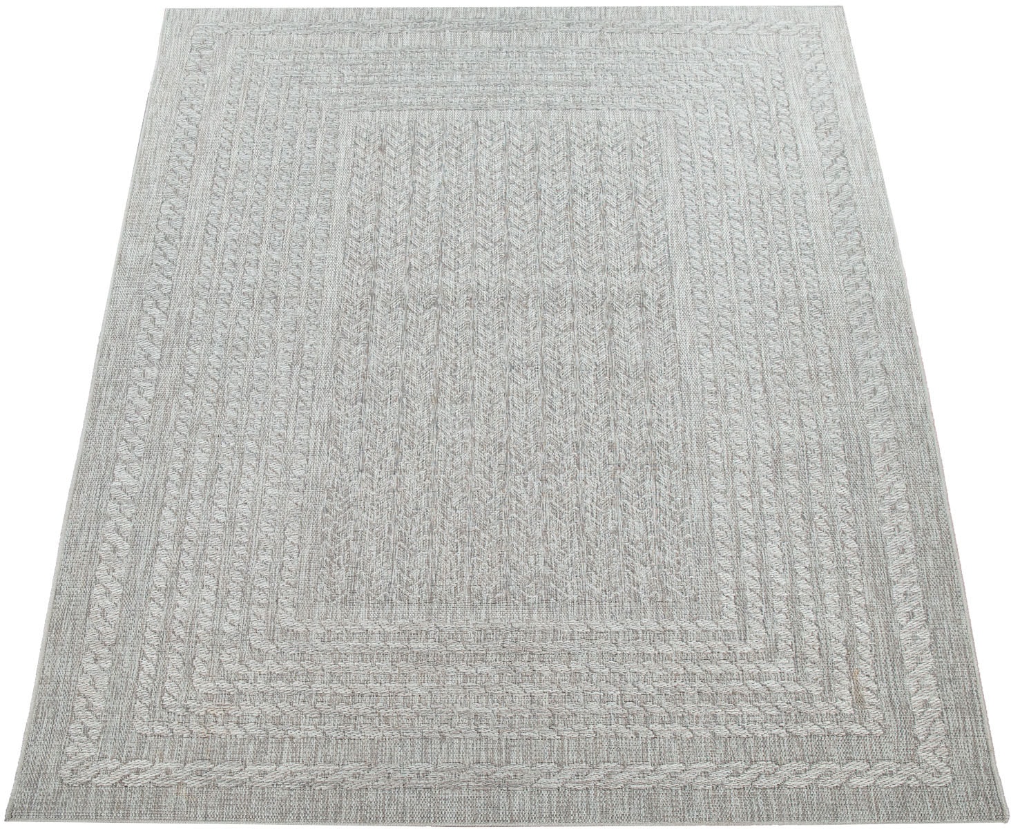 Paco Home Teppich »Liege Bordüre, Optik, melierte Sisal rechteckig, Outdoor mit geeignet Flachgewebe, 390«, bestellen Jelmoli-Versand | online