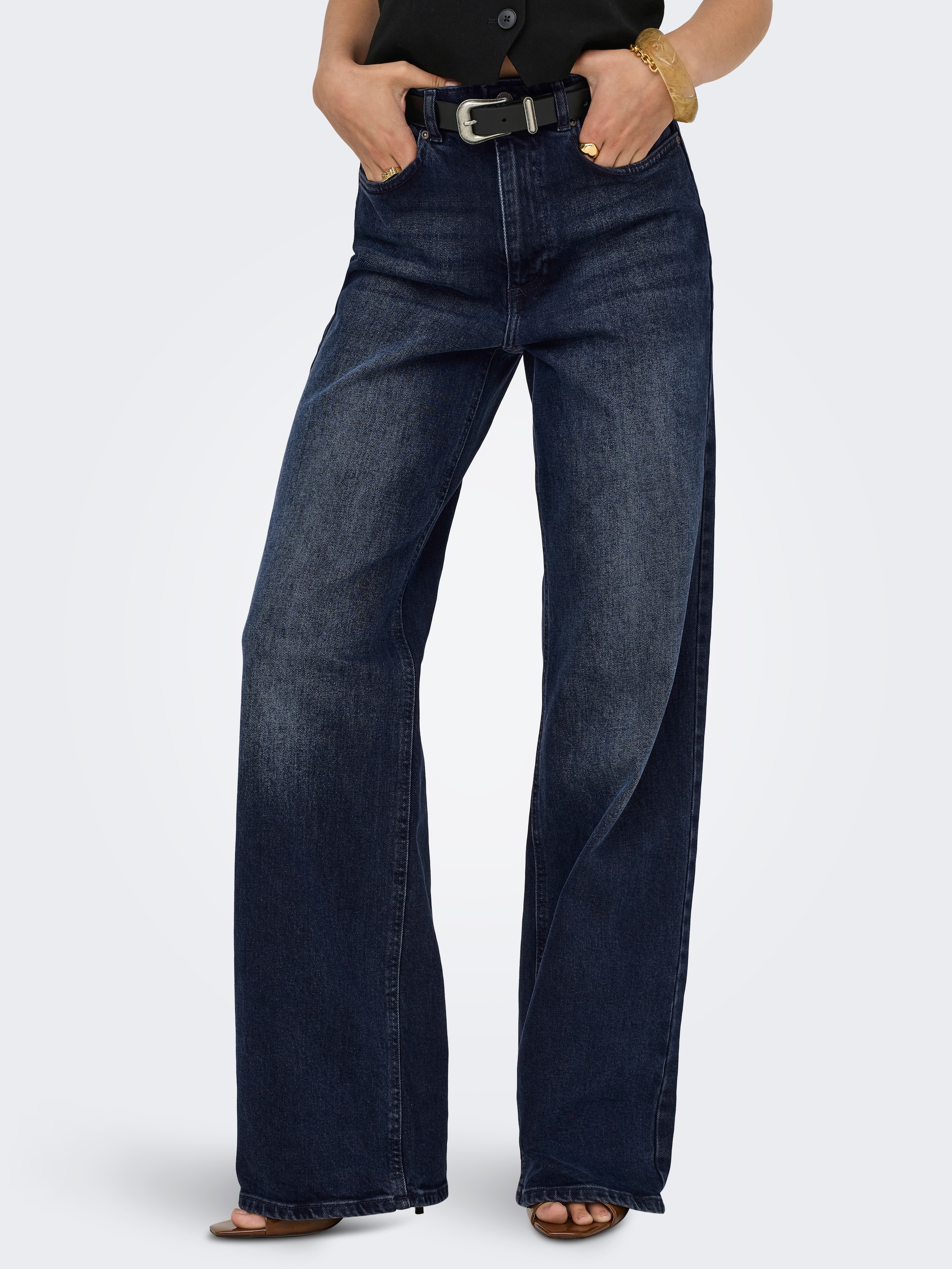 ONLY High-waist-Jeans »ONLJUICY HW WIDE DNM REA929 NOOS«