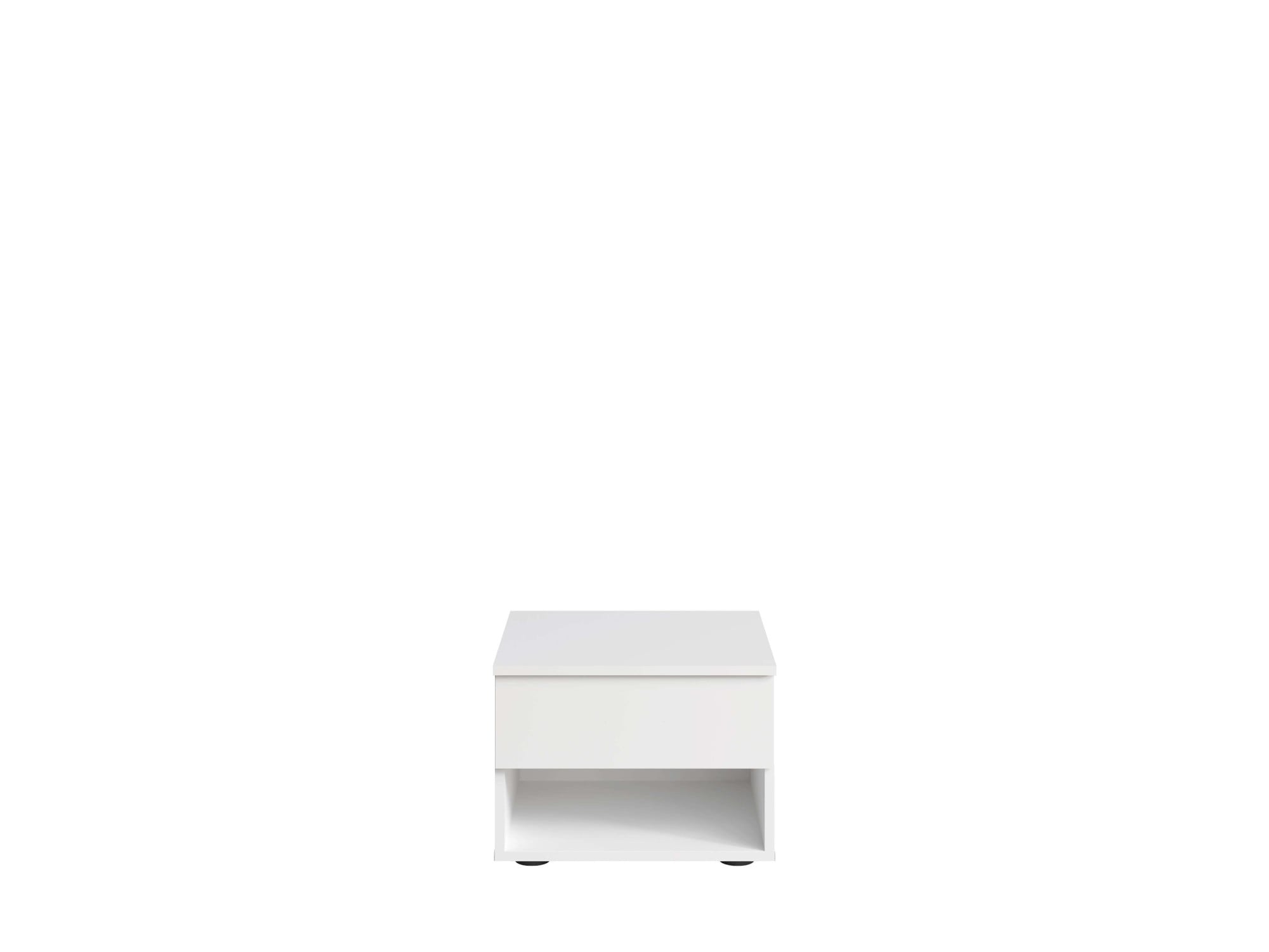 Home affaire Nachttisch »Greti 2er Set, Nachtkonsole mit Schublade und Fach, B/T/H: 45/35/35 cm«, (Set, zwei Stücke), Set, 2 St., zwei Stücke, Nachtschränke, weiss matt
