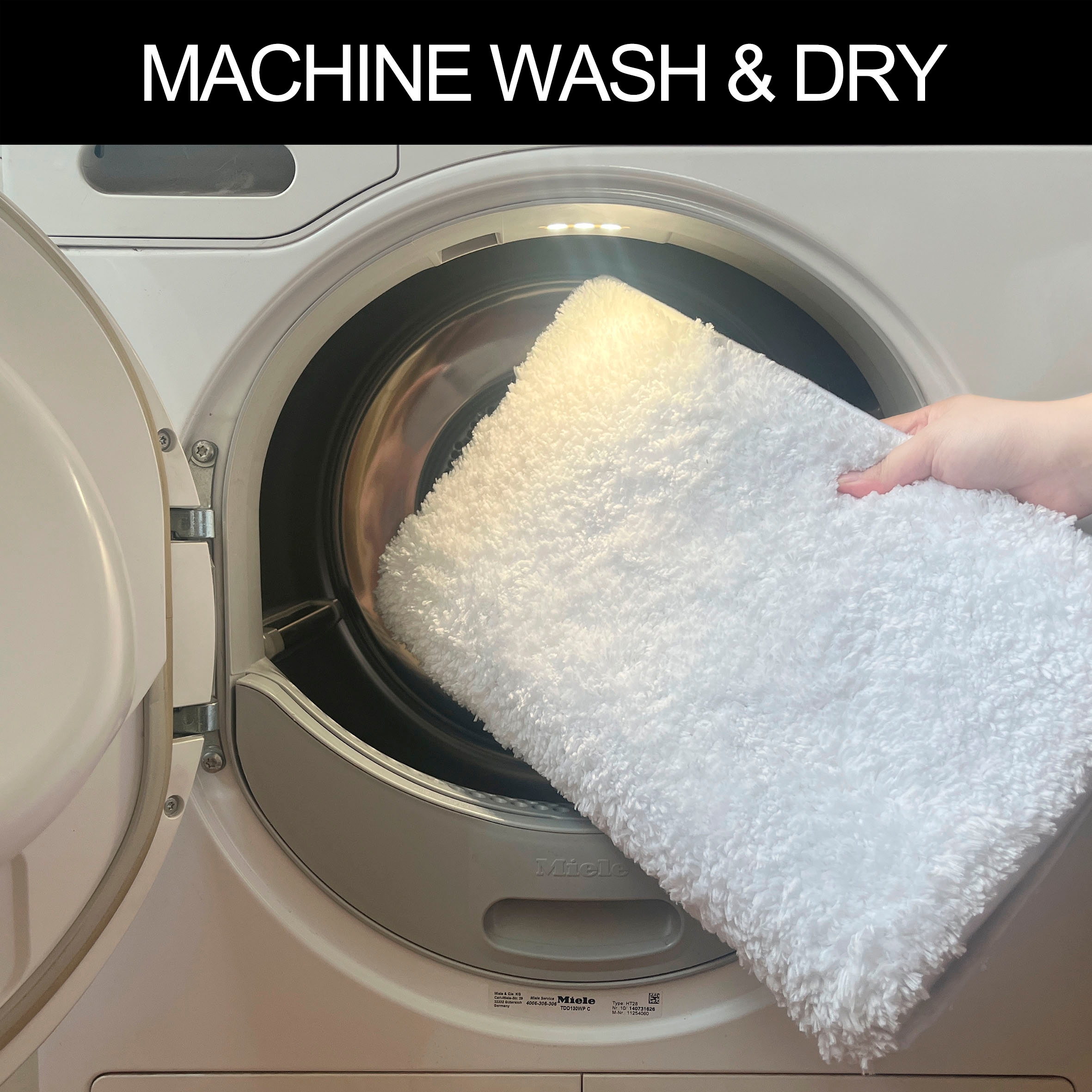 my home Badematte »Juna, Badteppich«, rutschhemmend beschichtet, fussbodenheizungsgeeignet-strapazierfähig, besonders weich, Badematten, unifarben