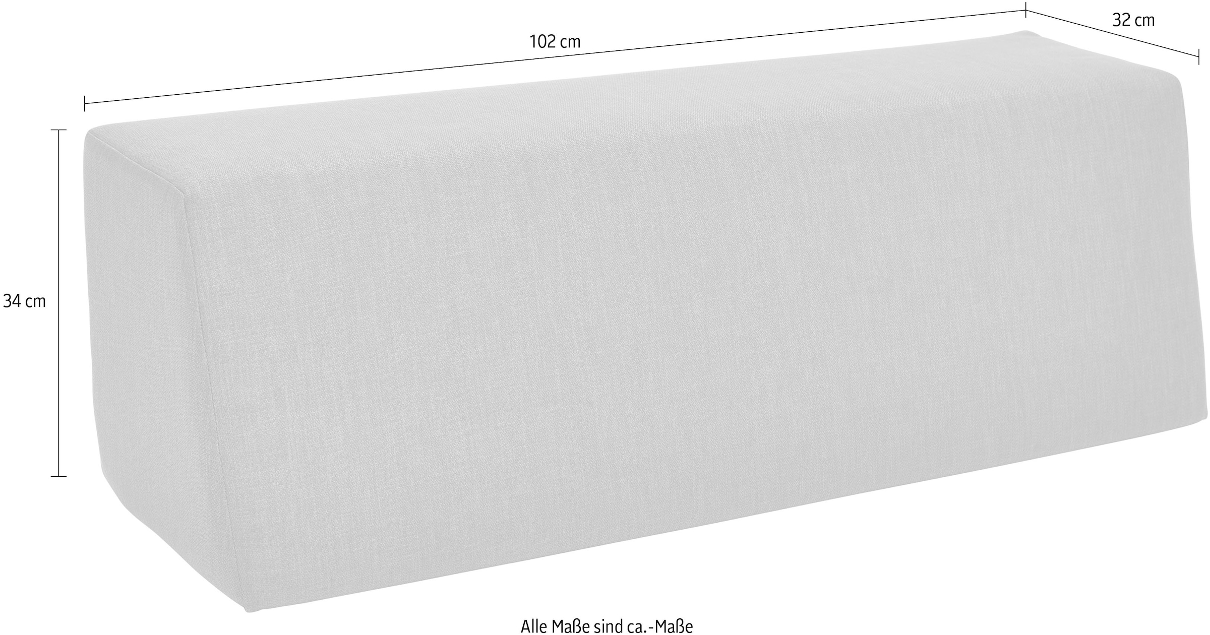 Müller SMALL LIVING Polsterauflage »Rückenkissen KVADRAT hochwertigem Jelmoli-Versand (eckig) in Fiord 2 Stapelliege«, online kaufen Designstoff | bezogen für Stoff