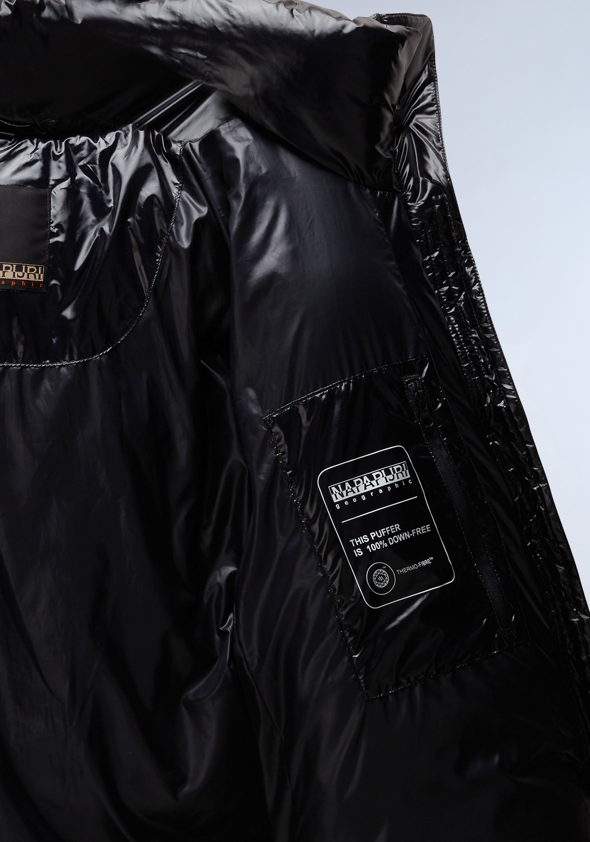 Napapijri Steppjacke »GLANE«, mit Kapuze, in glänzender Optik