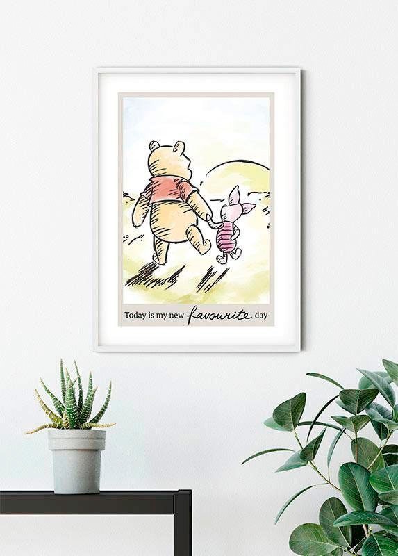 Komar Bild »Winnie the Pooh Today«, Disney, (1 St.), Wandbild zur Dekoration im Kinderzimmer - ohne Rahmen