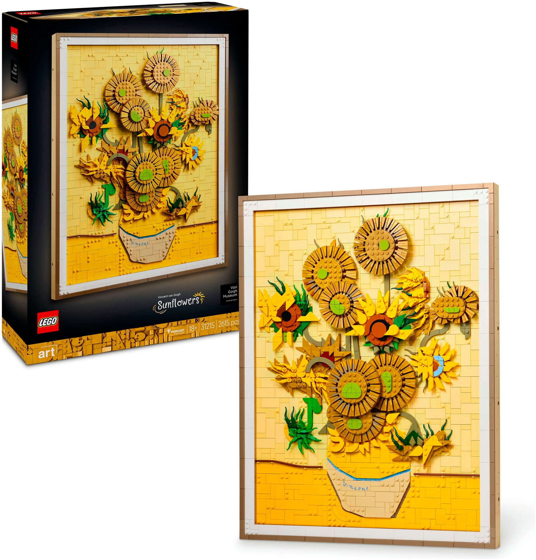 LEGO Konstruktionsspielsteine "Vincent van Gogh – Sonnenblumen (31215), LEGO ART" Made in Europe