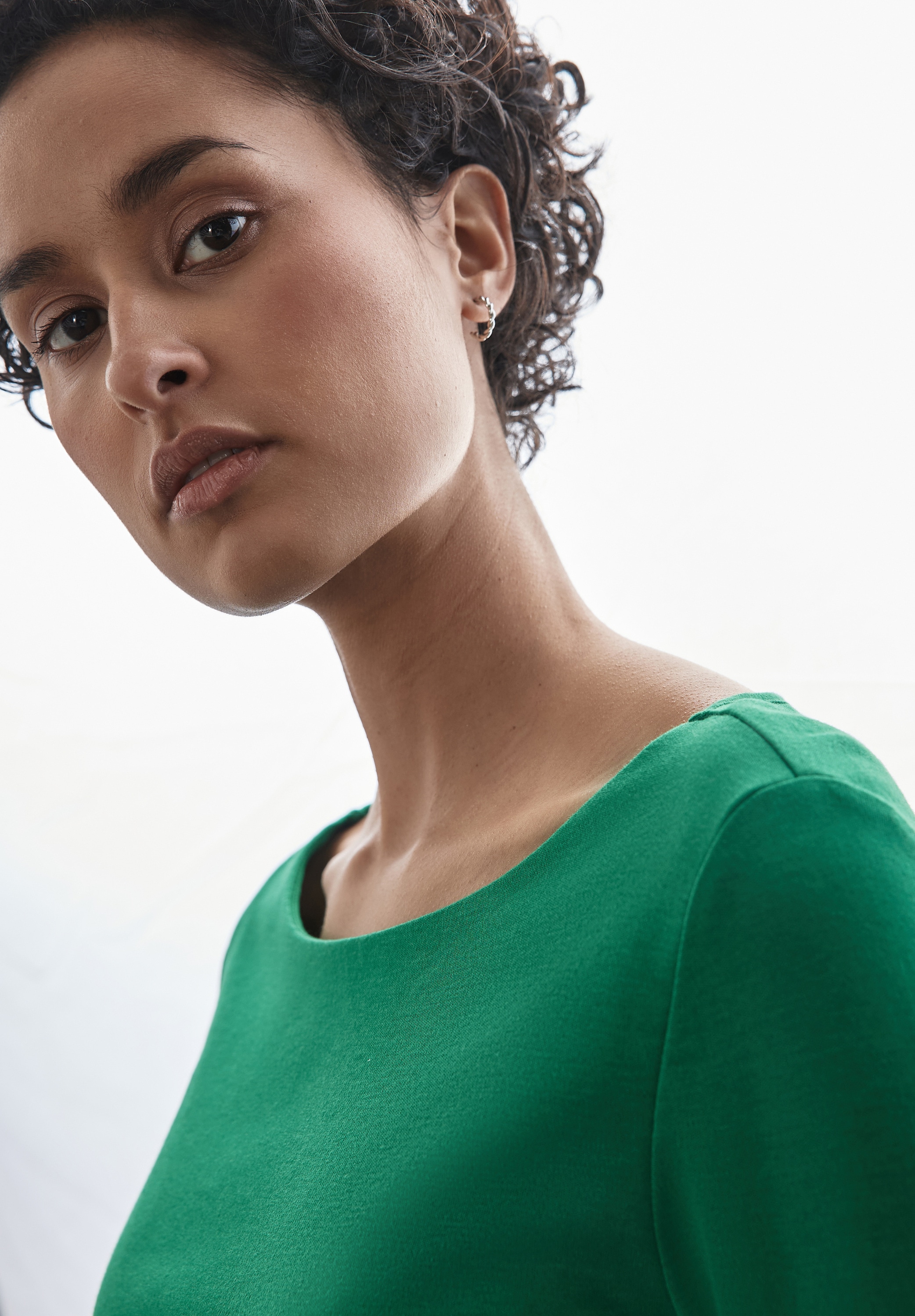 STREET ONE Langarmshirt »Style Lanea«, mit U-Boot Ausschnitt