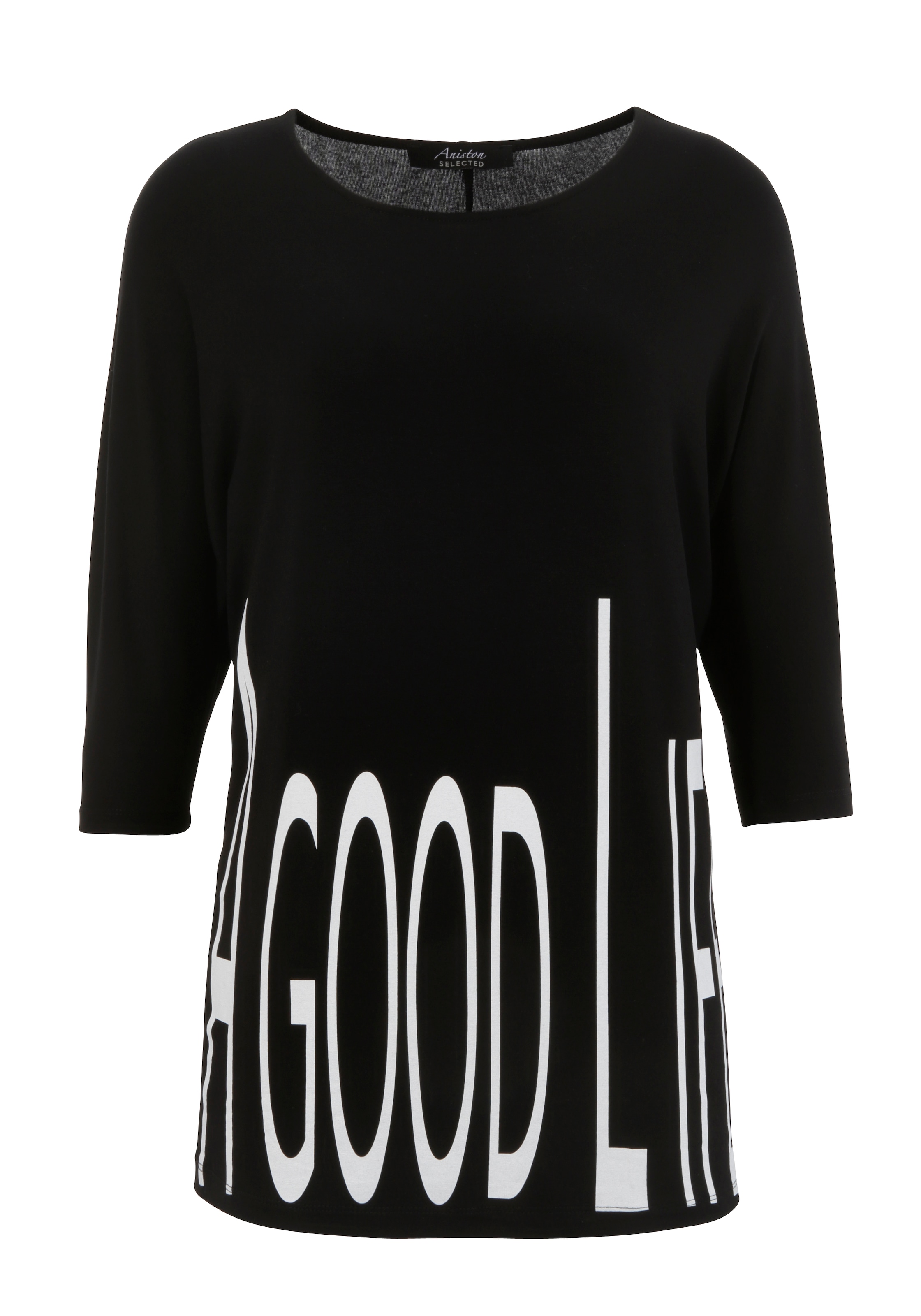 Aniston SELECTED 3/4-Arm-Shirt, mit Statement-Spruch
