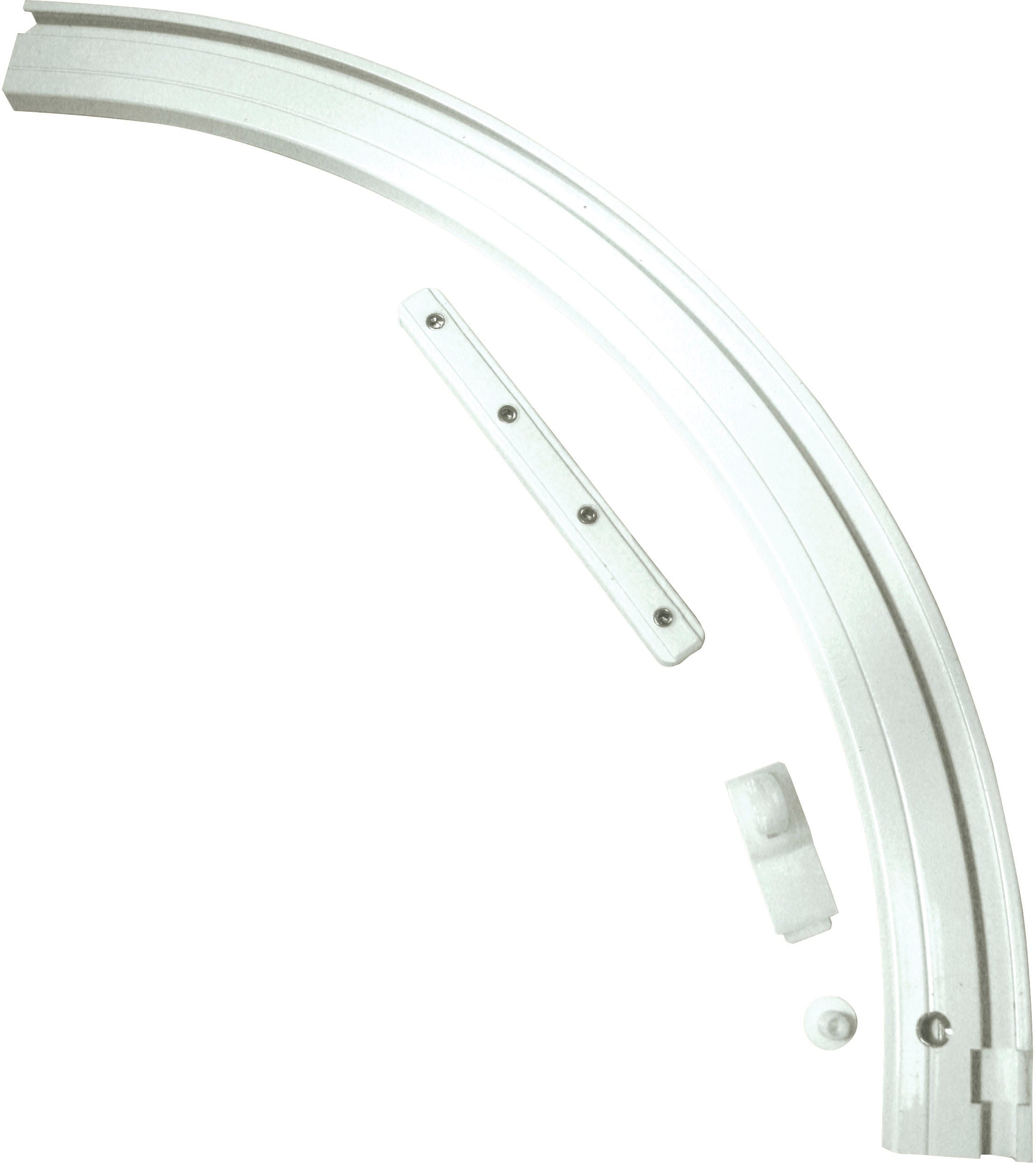 GARDINIA Gardinenschiene »Rundbogen« 1 läufig-läufig Fixmass Serie Aluminium-Vorhangschiene 1-läufig