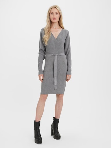 Vero Moda Strickkleid »VMHOLLYREM LS V-NECK DRESS GA NOOS«