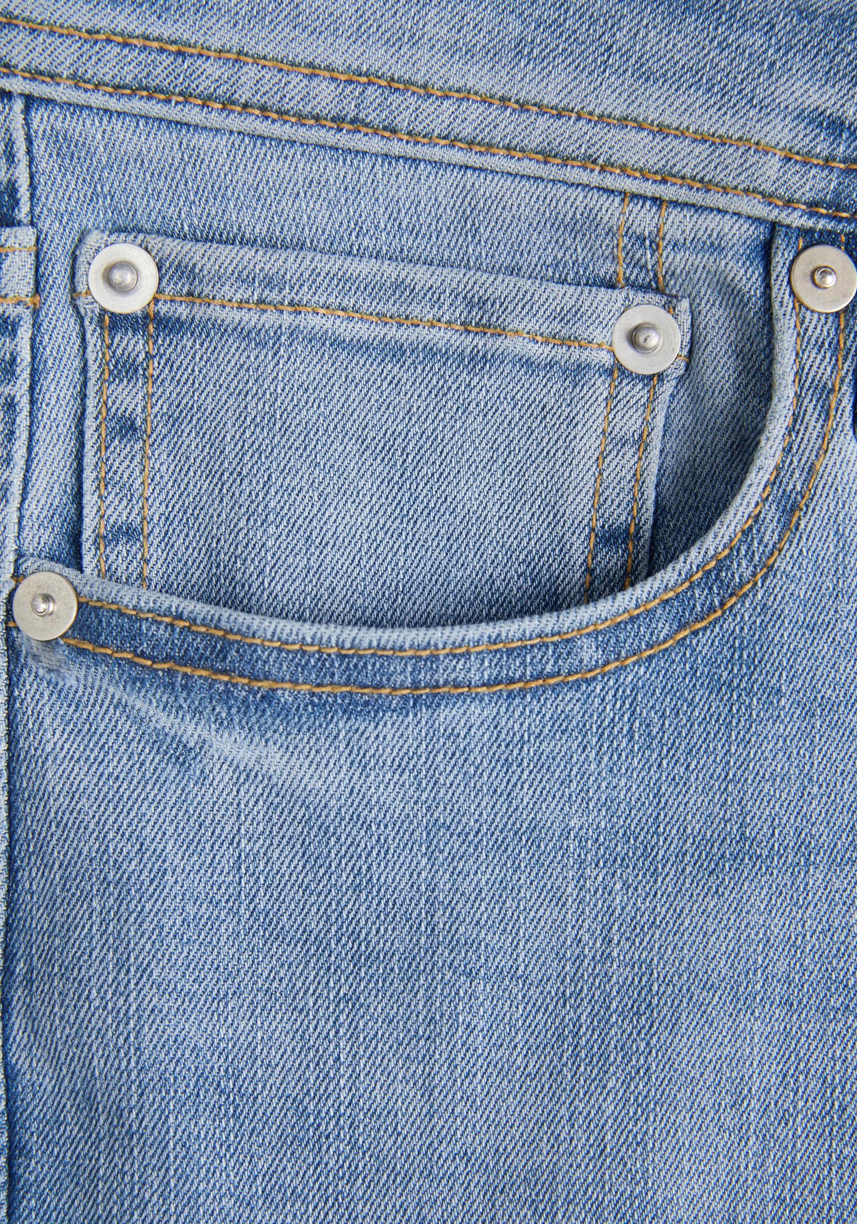 Jack & Jones Slim-fit-Jeans »JJIGLENN mit Used-Look und Stretchkomfort«, Abriebeffekte, modisch, slim fit, Baumwollmischung