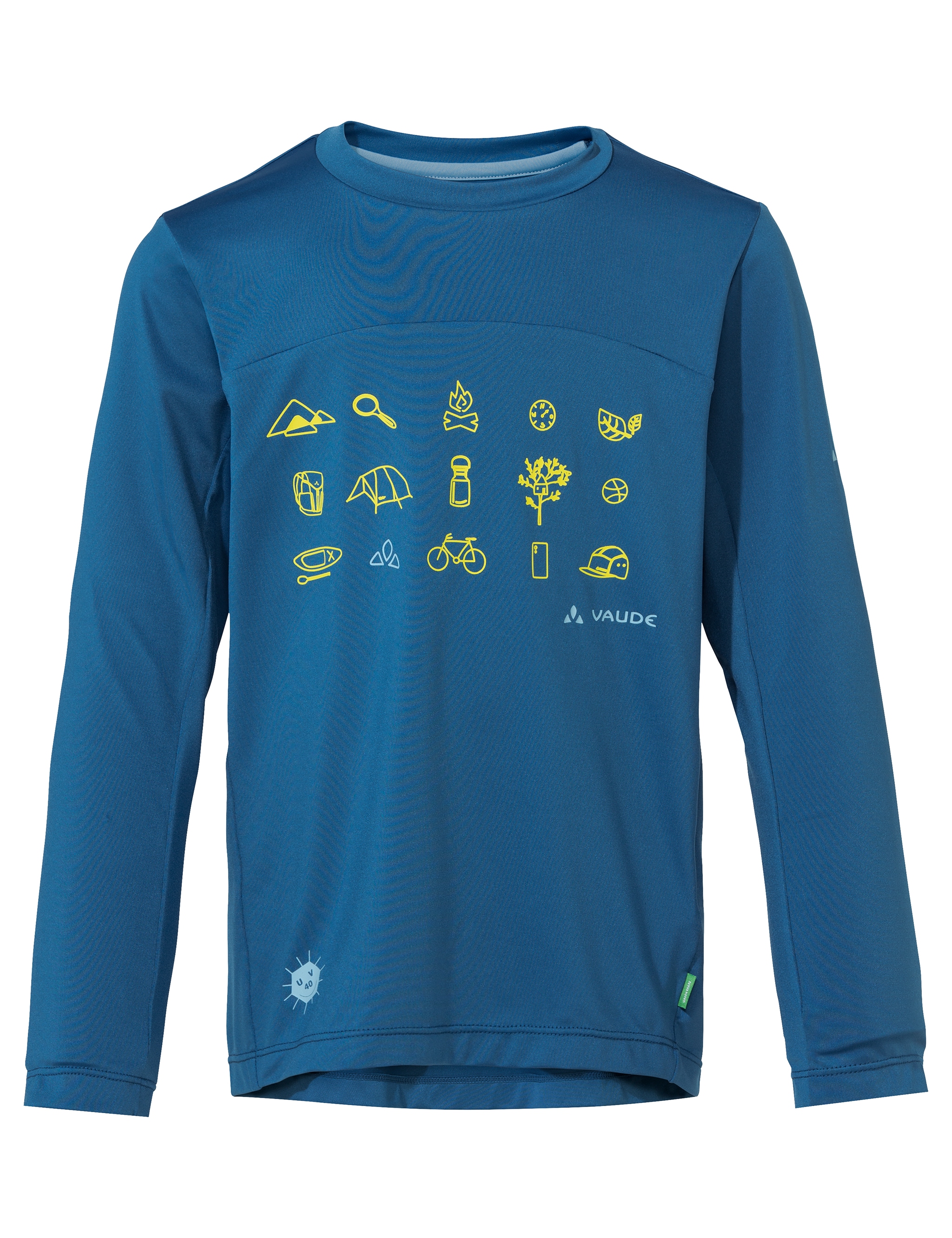 Langarmshirt »KIDS SOLARO LS T-SHIRT II«, mit kontrastfarbenen Aufdruck