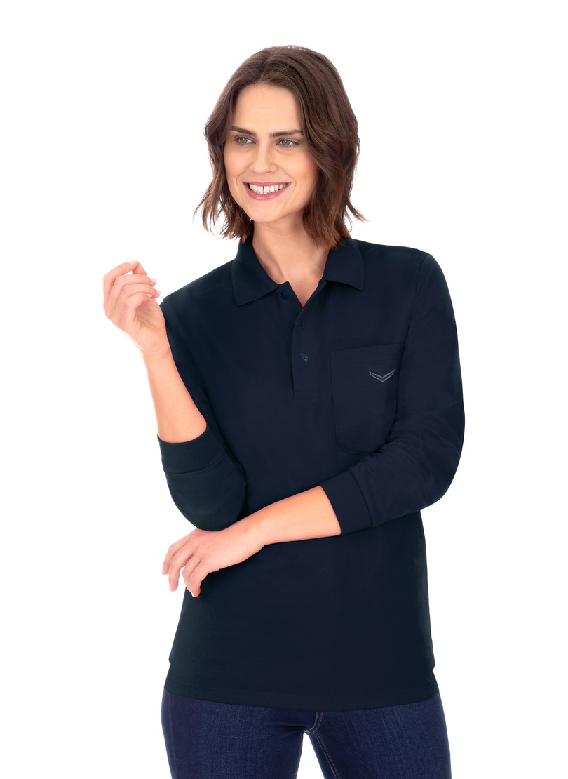 Trigema Poloshirt »TRIGEMA Langarm Poloshirt aus Baumwolle« kaufen