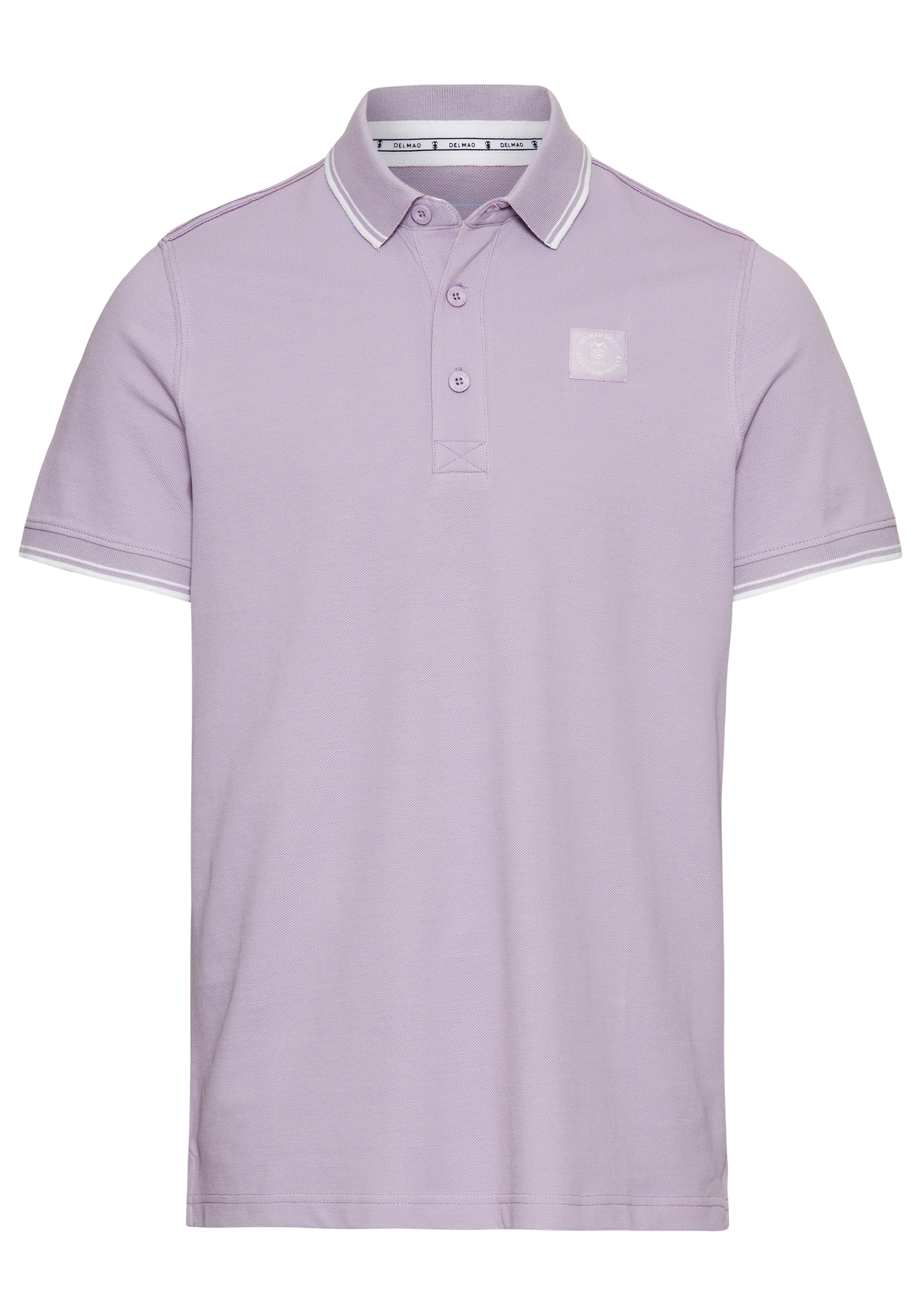DELMAO Poloshirt, Kurzarm, lockere Passform, Polokragen, für Tennis oder Golf