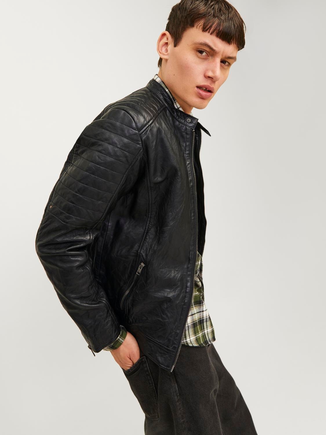 Jack & Jones Lederjacke »JJERICHARD LEATHER JACKET NOOS«