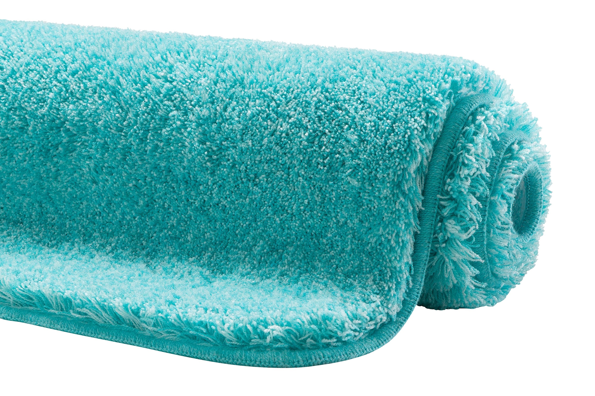 Grund Badematte »Melos, Badvorleger, Badezimmer Teppich, sehr weich«, rutschhemmend beschichtet, fussbodenheizungsgeeignet, melierte Optik, sehr weicher Flor, Melange-Effekt, Made in Europe