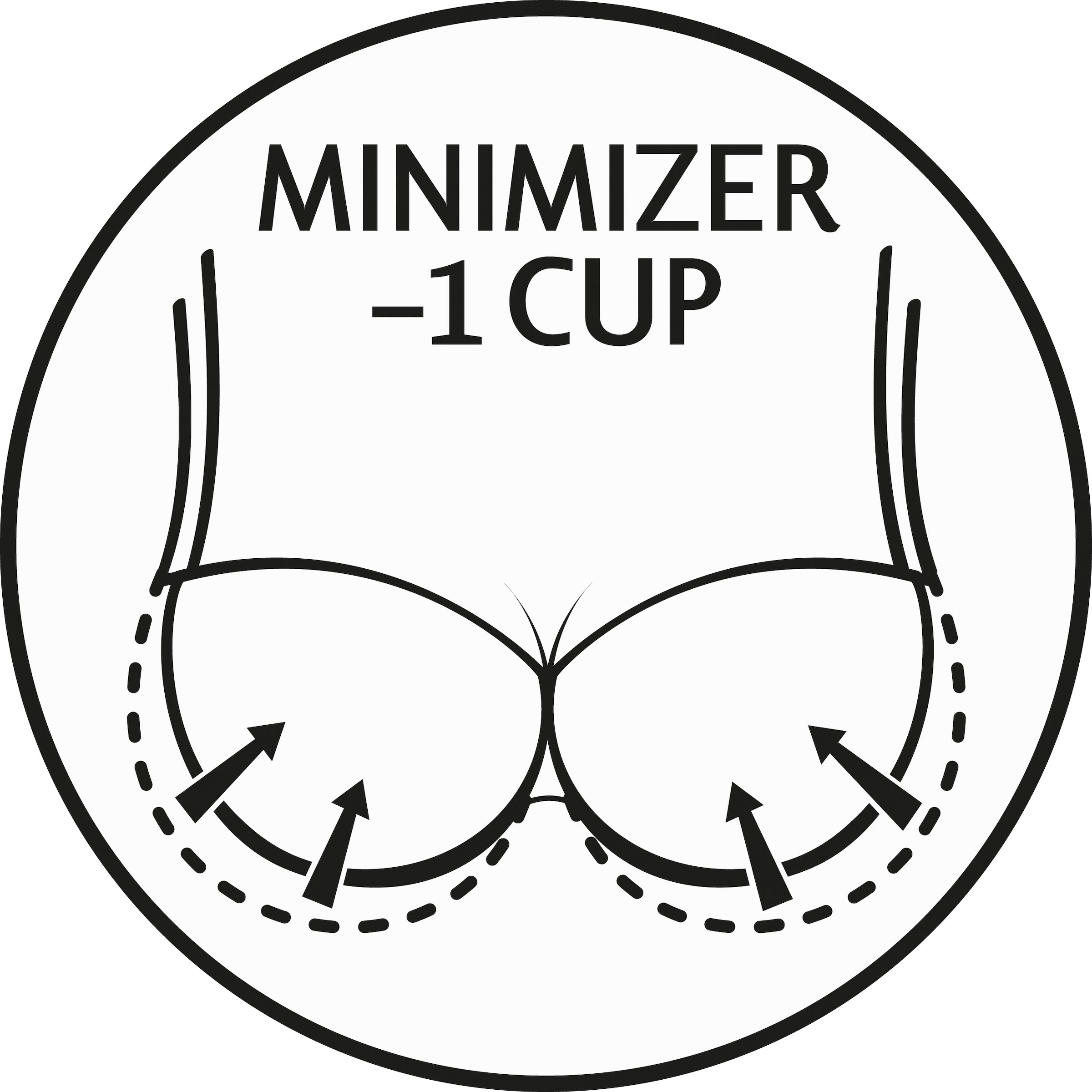 Triumph Minimizer-BH »Amourette 300 W01«, Cup C-G, reduziert optisch um eine Cup-Grösse, Satin-Rose am Steg