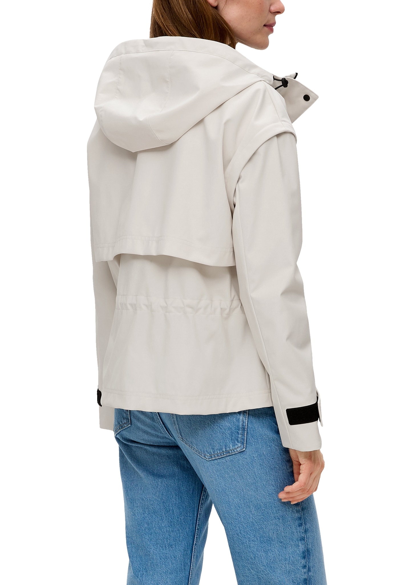 s.Oliver Outdoorjacke, mit Kapuze, mit abnehmbaren Ärmeln