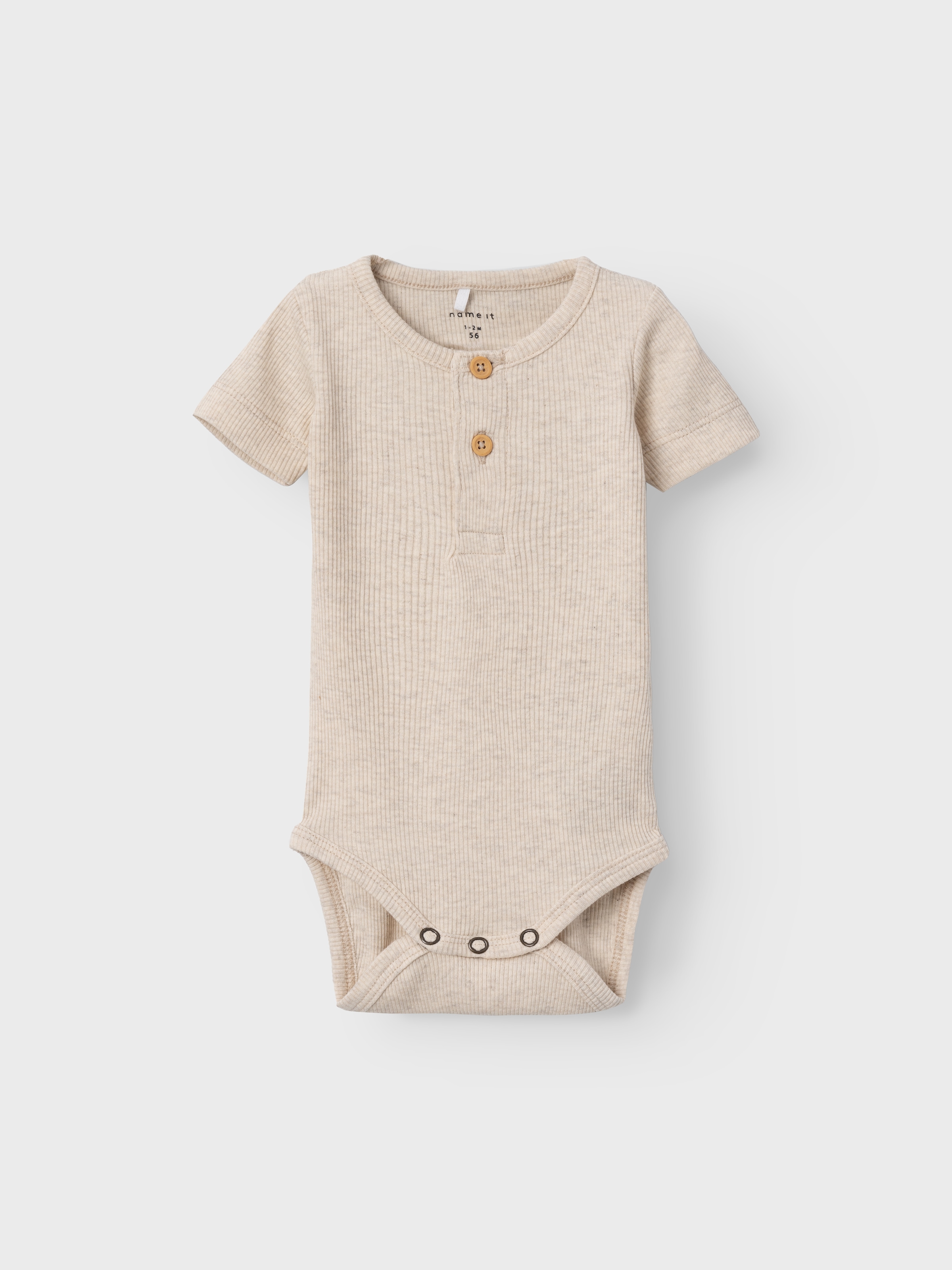 Name It Kurzarmbody »NBMKAB SS BODY NOOS« Baumwollmischung, Kurzarm, Knopf-Details