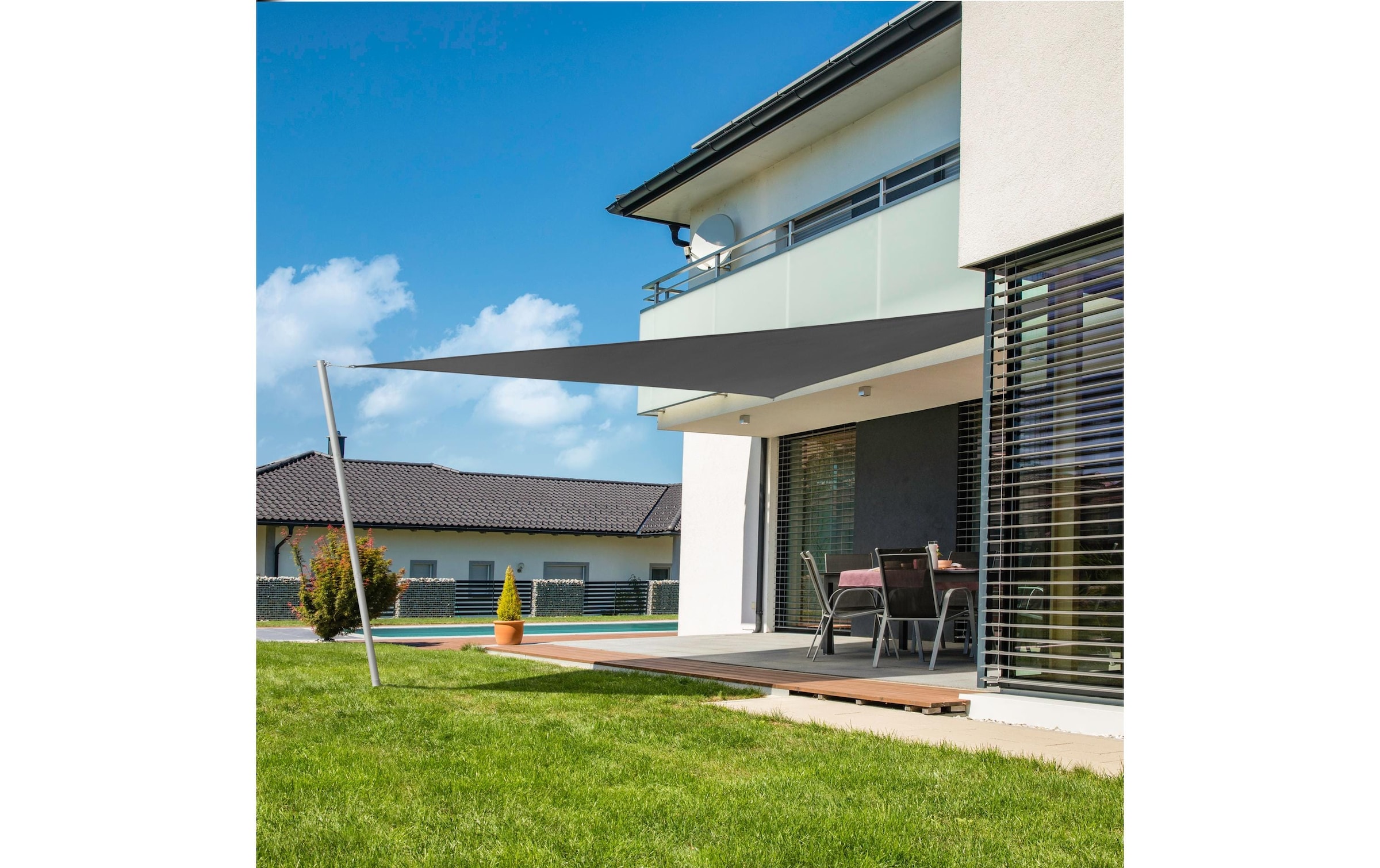 Windhager Sonnensegel »Dreieck 4m, anthrazit«