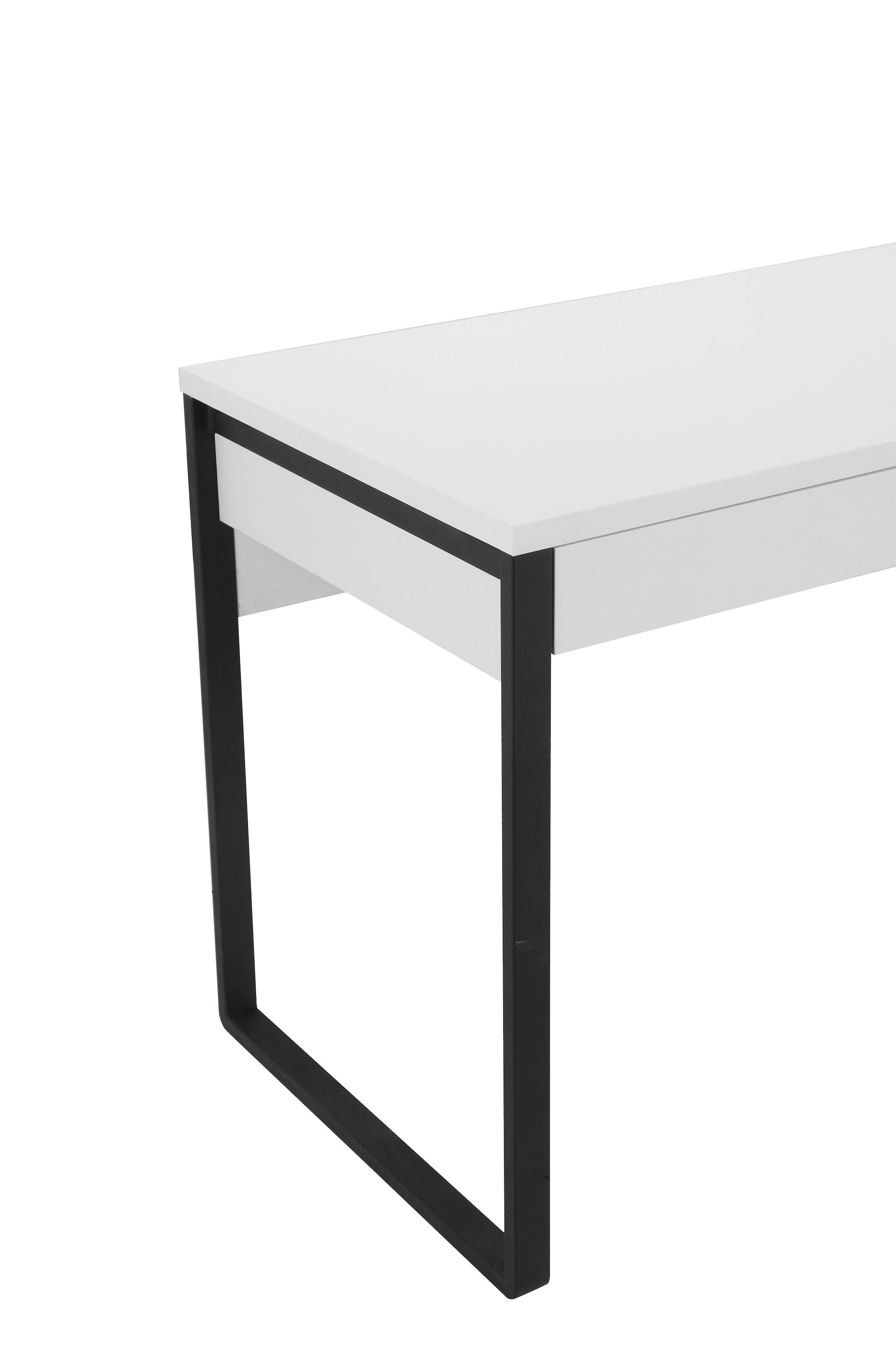 Places of Style Schreibtisch »Moid, Computertisch im modernen Design,«, Breite 120/140/160 cm, mit Metallbeinen & Schublade