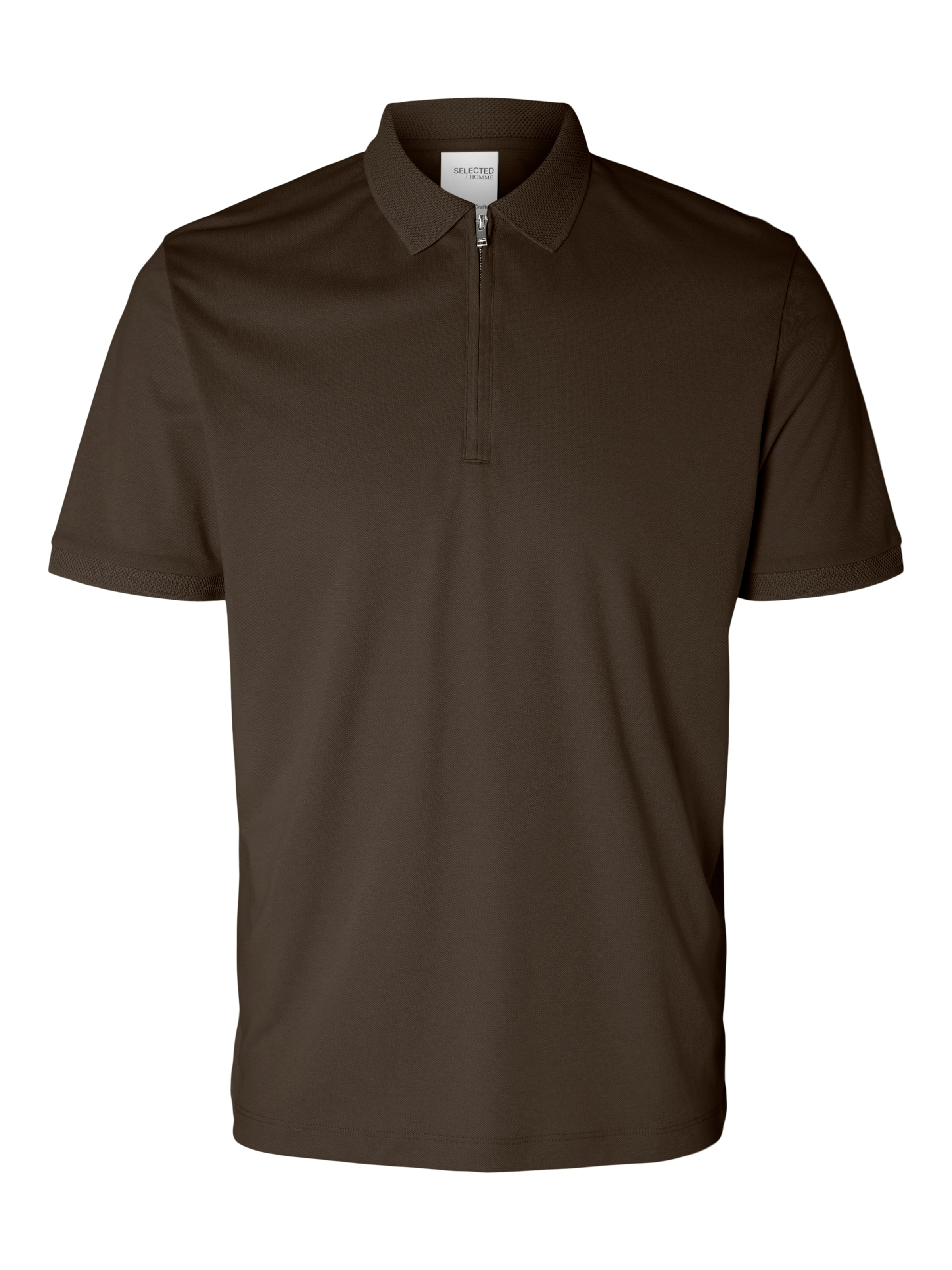 SELECTED HOMME Poloshirt »SLHFAVE ZIP SS POLO NOOS«
