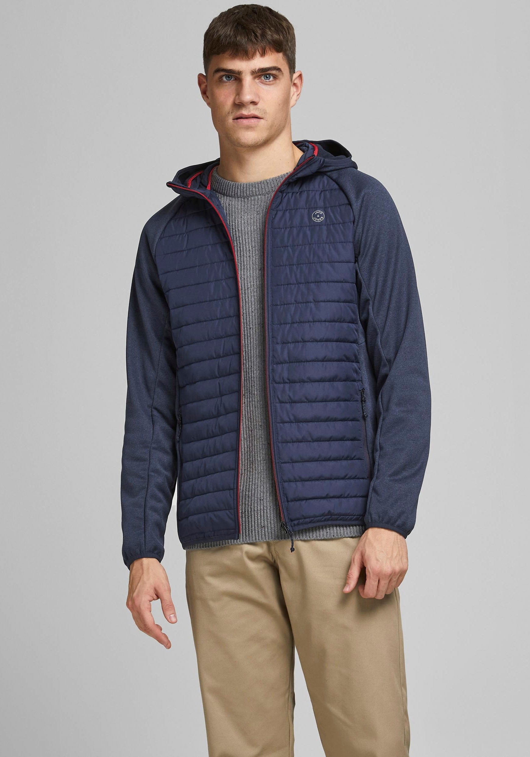 Steppjacke »JJEMULTI QUILTED JACKET NOOS«, mit Kapuze