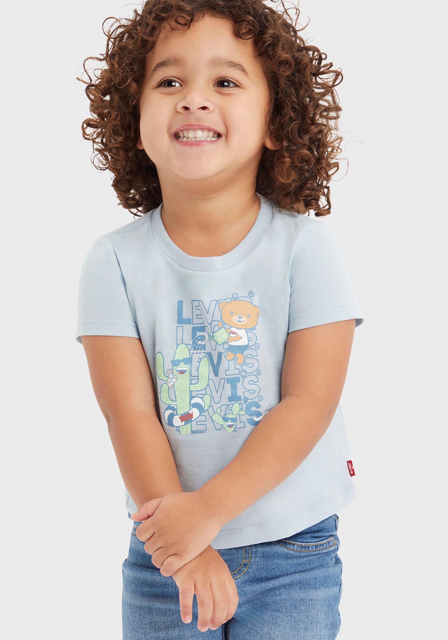 Levi's® Kids T-Shirt & Shorts »CRITTER STACKED LOGO TEE«, for Baby BOYS