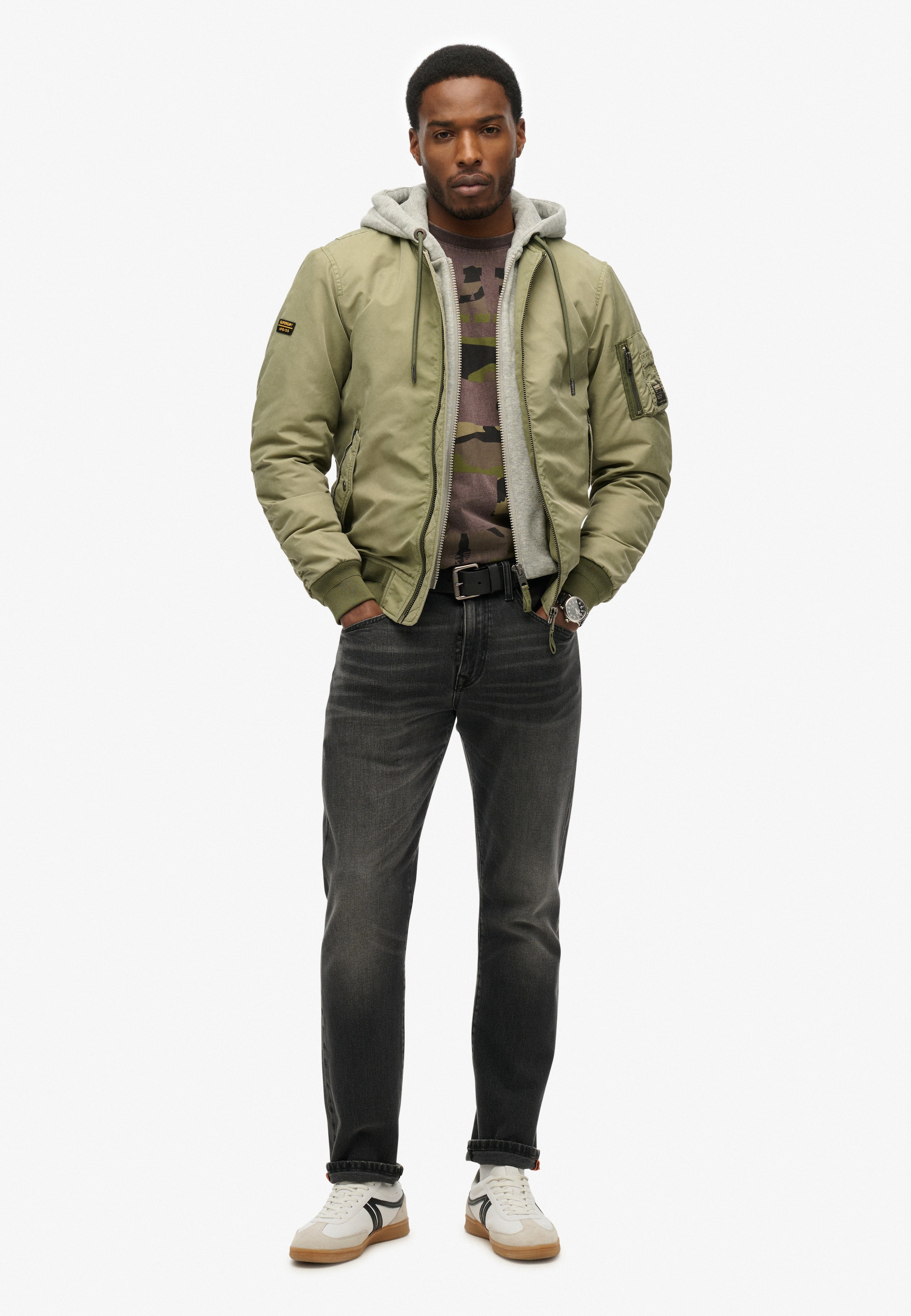 Superdry Parka »MILITARY MA1 BOMBER JACKET«, ohne Kapuze