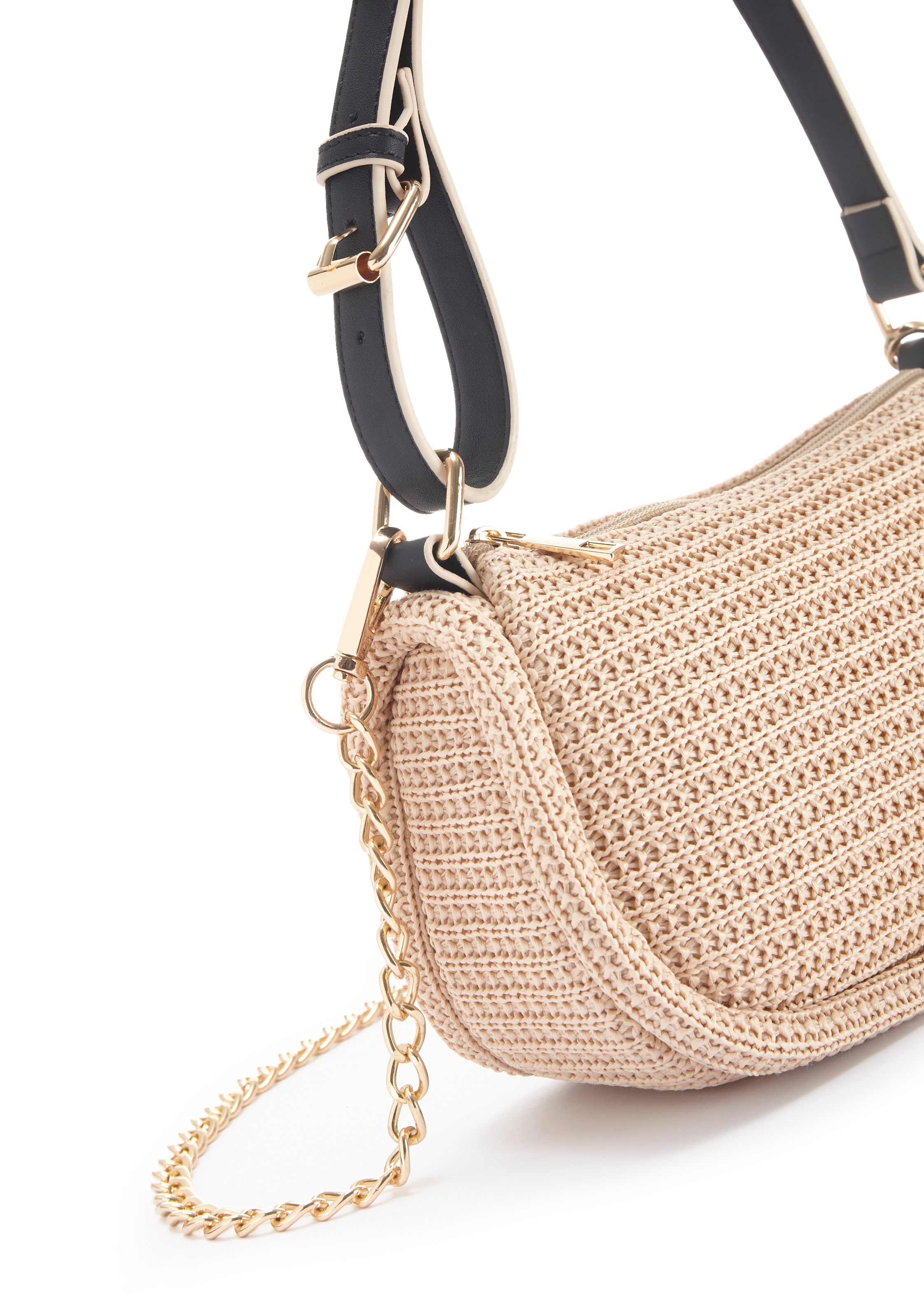 Vivance Umhängetasche »Minibag, Schultertasche«, Handtasche, Henkeltasche, Sommertasche, Bast-Optik VEGAN