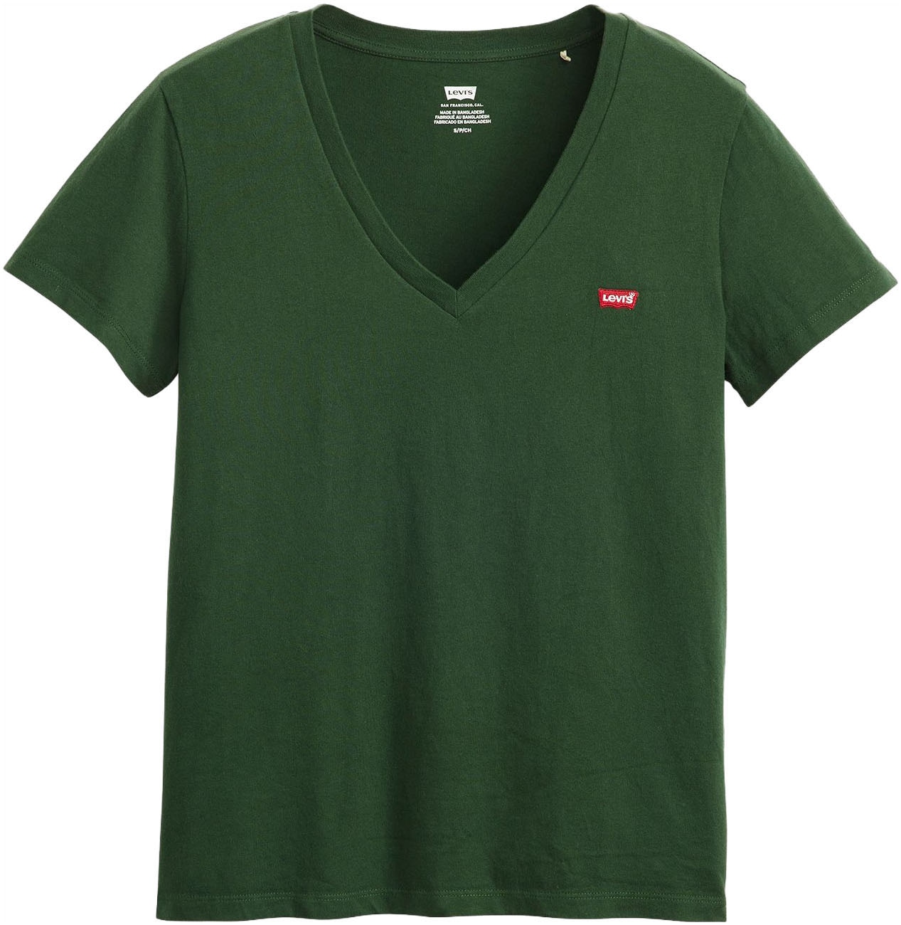 Levi's® V-Shirt »Perfect Tee«, mit kleinem Batwing- Logo