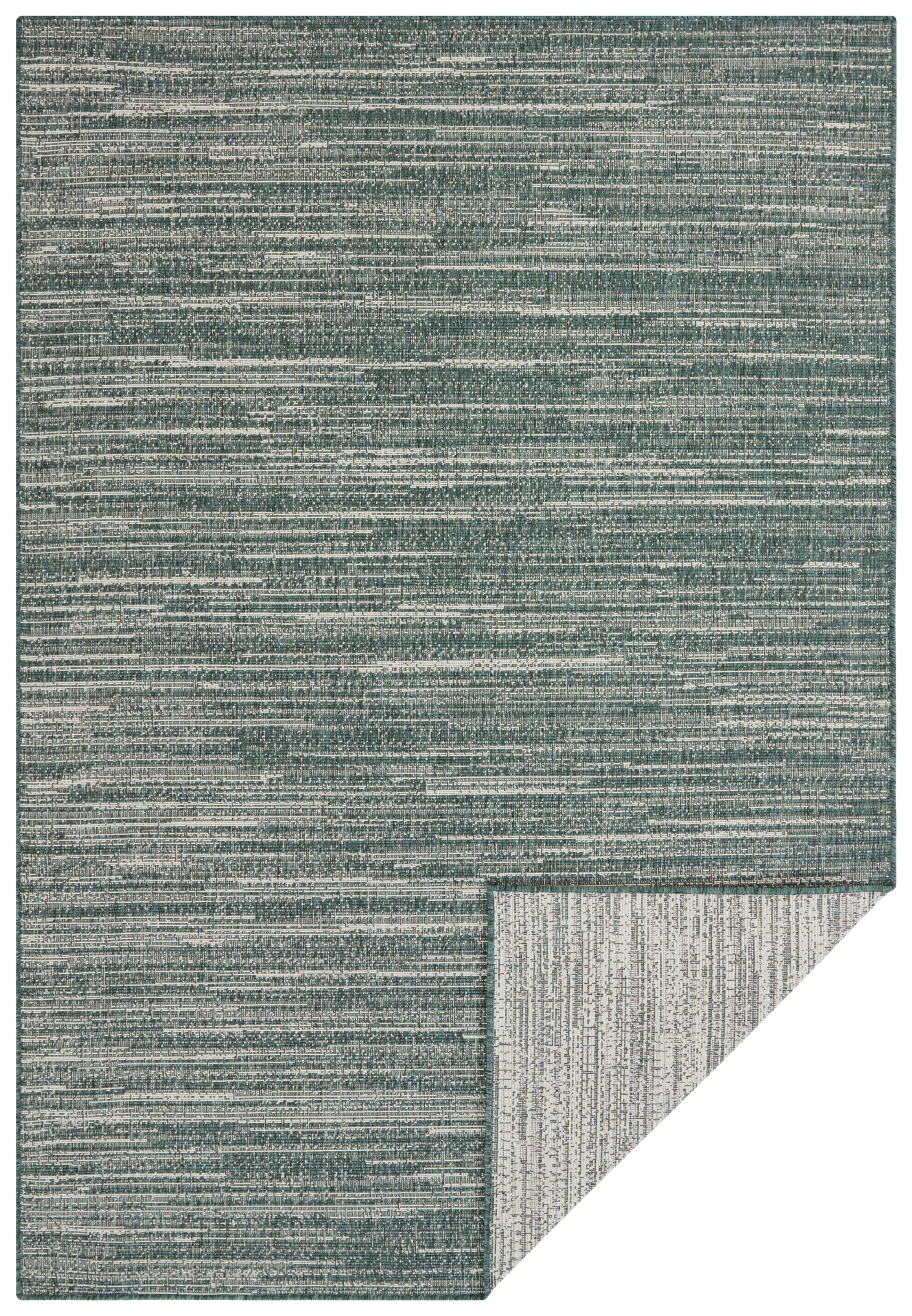 ELLE DECORATION Teppich »Mèlange Wendeteppich«, rechteckig, 5 mm Höhe, Flachgewebe, In-& Outdoor, Modern, beidseitig, Balkon, Wohnzimmer