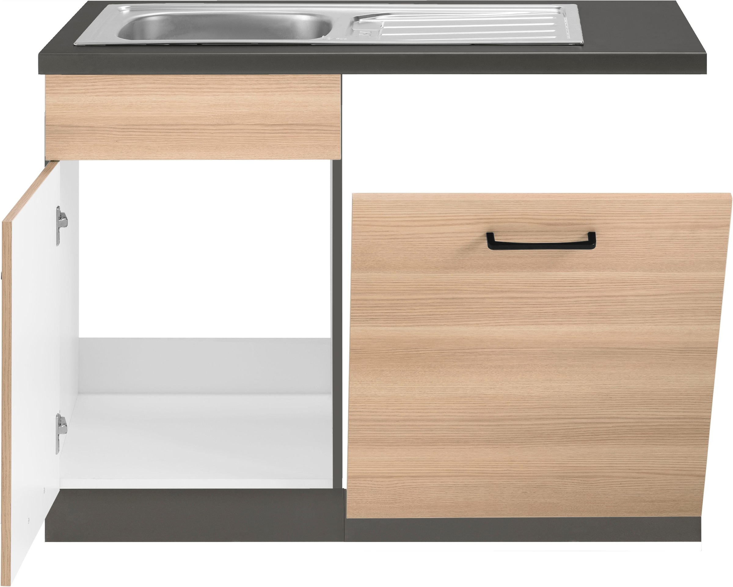 wiho Küchen Spülenschrank »Esbo«, 110 breit, Tür/Sockel kaufen Geschirrspüler online Jelmoli-Versand cm inkl. für 