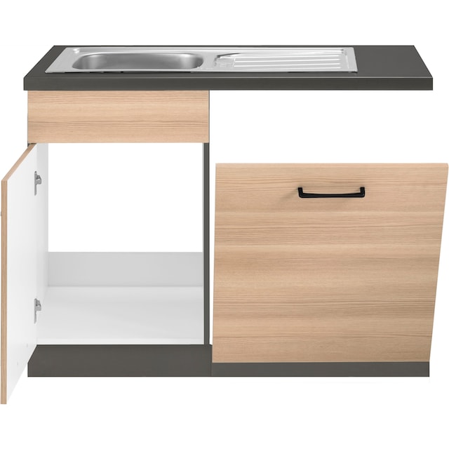 wiho Küchen Spülenschrank »Esbo«, 110 cm breit, inkl. Tür/Sockel für  Geschirrspüler online kaufen | Jelmoli-Versand