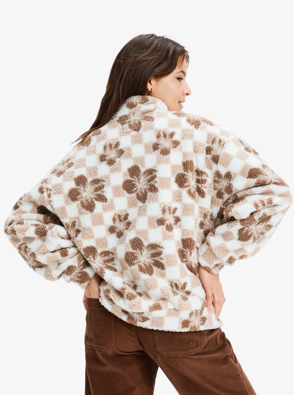 Roxy Strickfleece-Pullover »JIVE TALKING BONDED«, (1 tlg.)