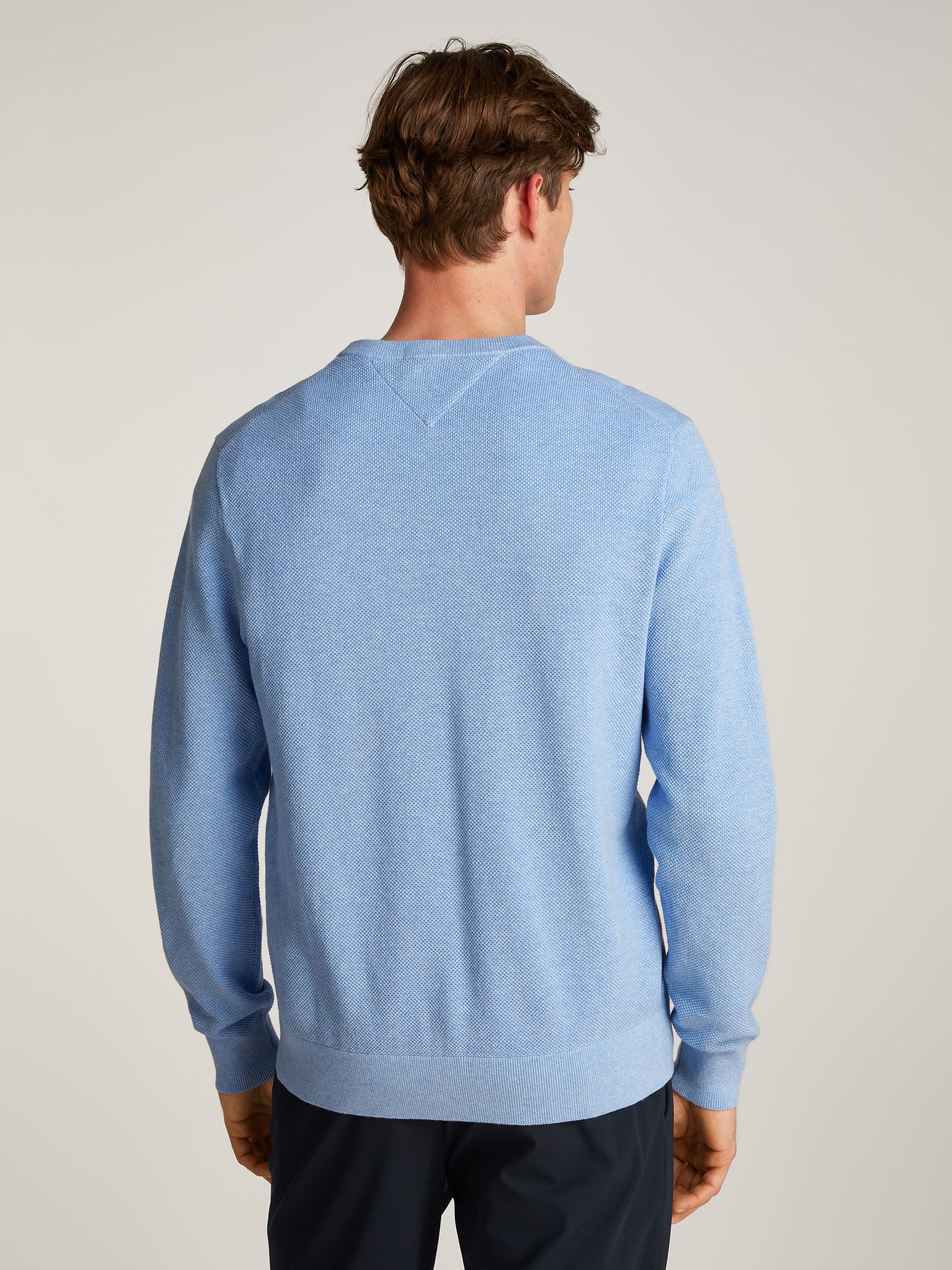 Tommy Hilfiger Rundhalspullover »ESSENTIAL STRUCTURE CREW NECK«, mit feiner Struktur