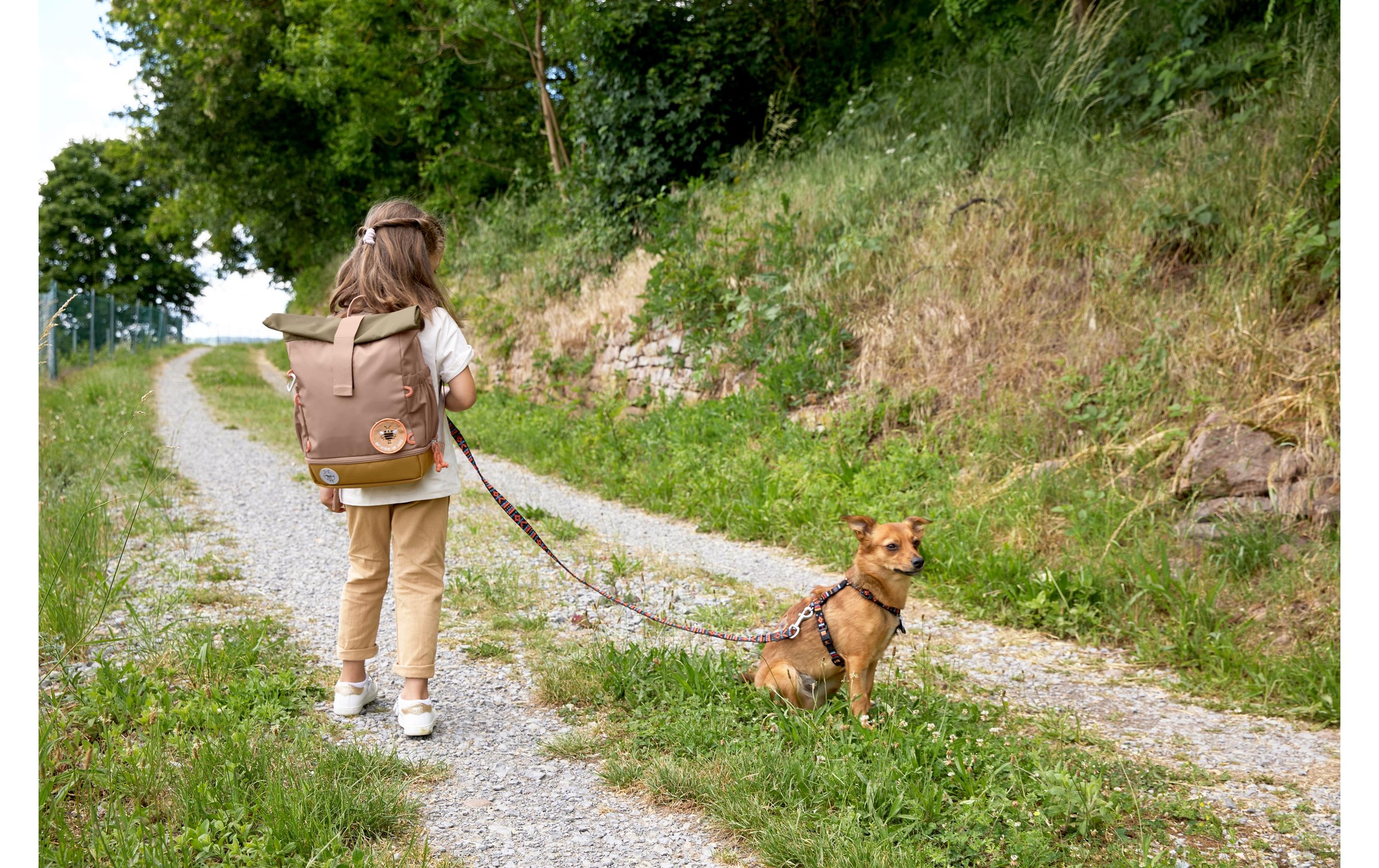 LÄSSIG Kinderrucksack »Mini Rolltop Nature Haselnuss«