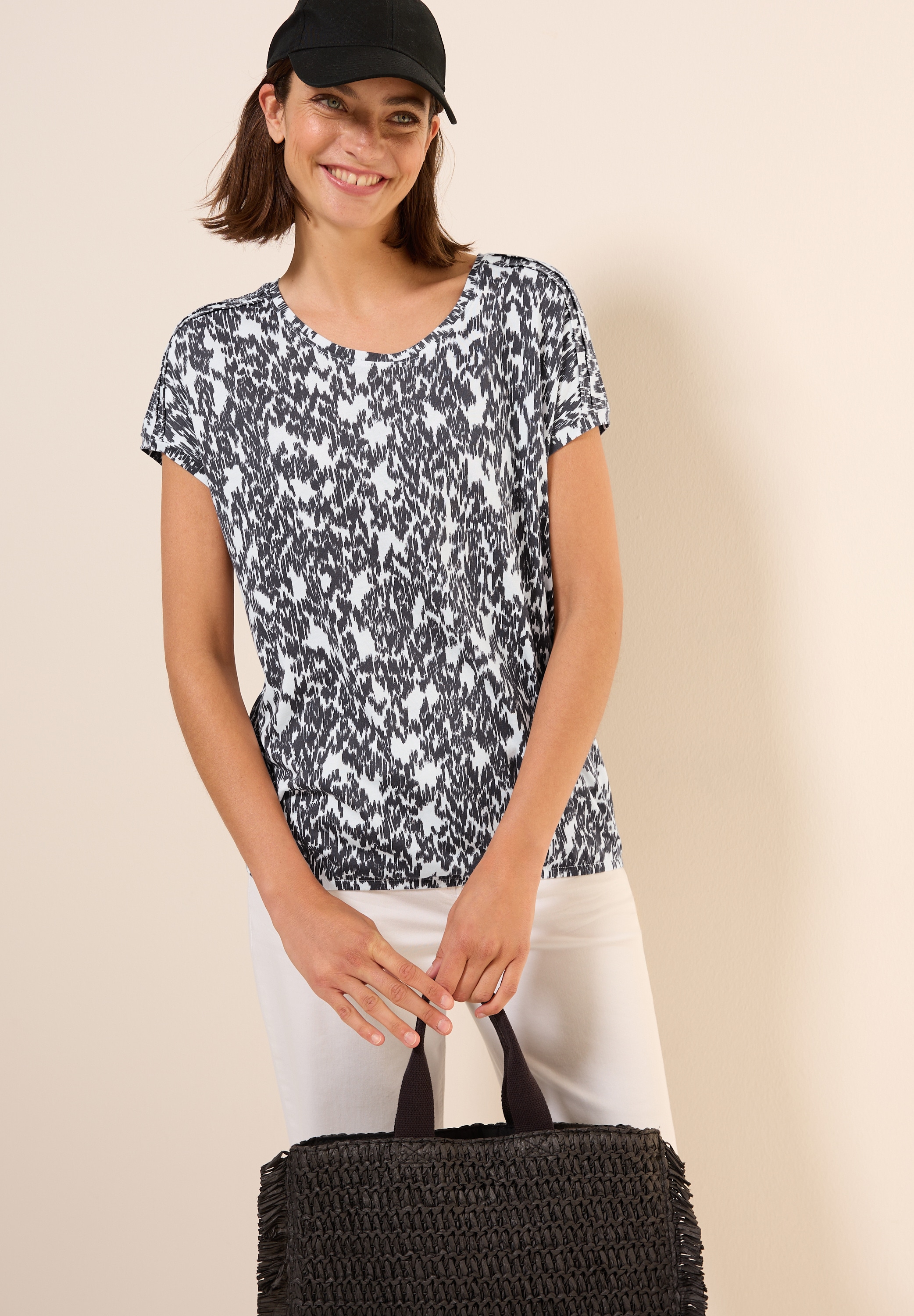 Cecil T-Shirt, mit All-Over Print