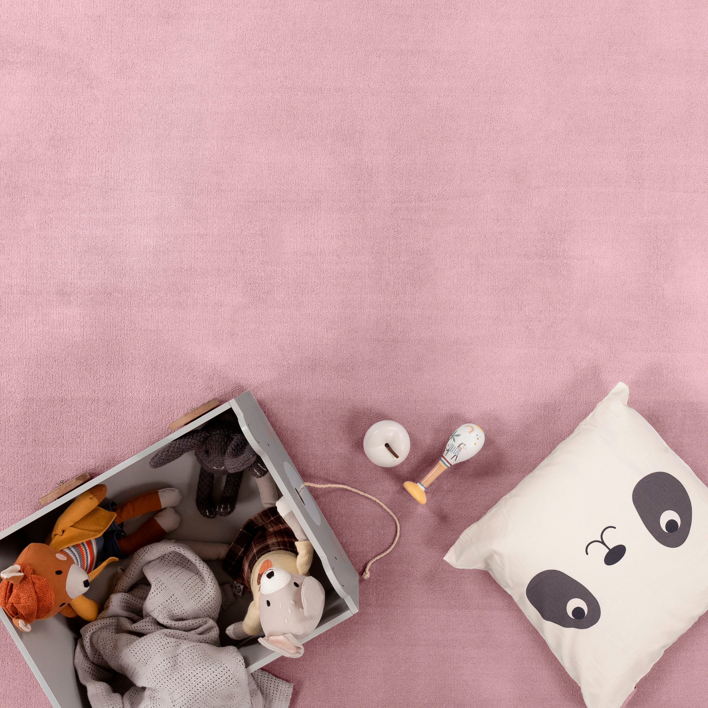 Paco Home Teppich »Tatami 475«, rechteckig, 24 mm Höhe, Kurzflor, Uni-Farben, mit Memory Foam, waschbar