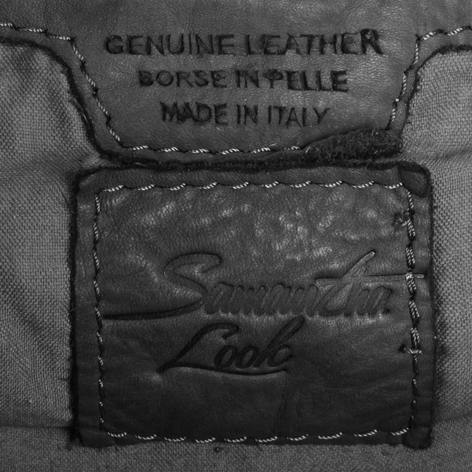 Samantha Look Umhängetasche, echt Leder, Made in Italy