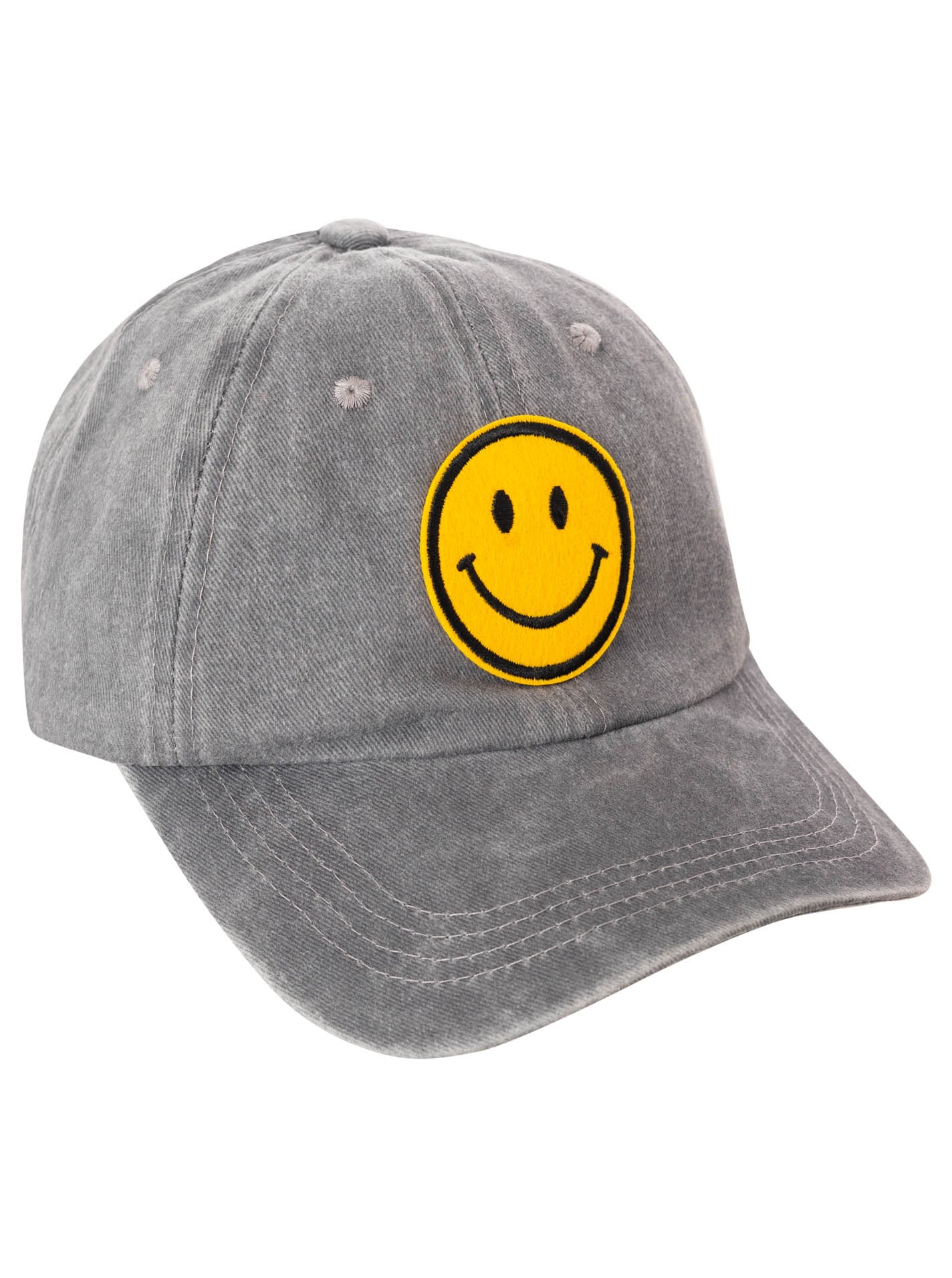 Zwillingsherz Baseball Cap ""Face"" mit fröhlichem Patch, justierbar