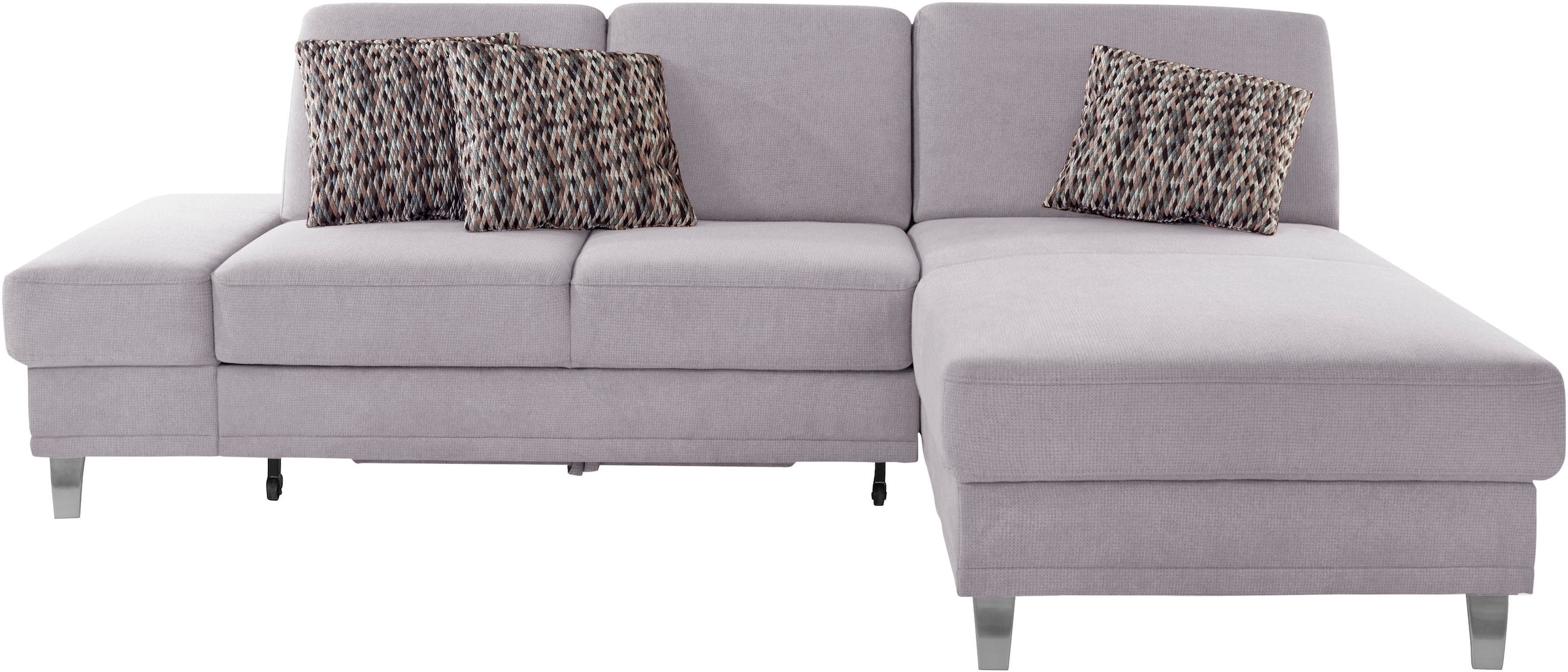 sit&more Ecksofa »Clio L-Form«, wahlweise mit Bettfunktion oder Vorziehsitz und Bettkasten, Federkern