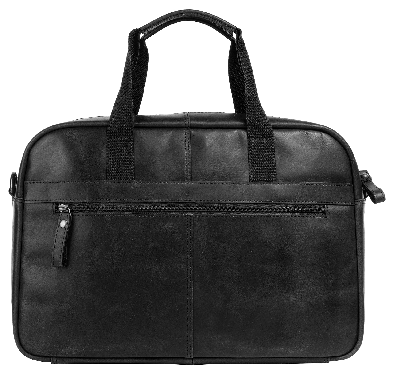 Sansibar Aktentasche »BUSINESS BAG, BLACK«, echt Leder