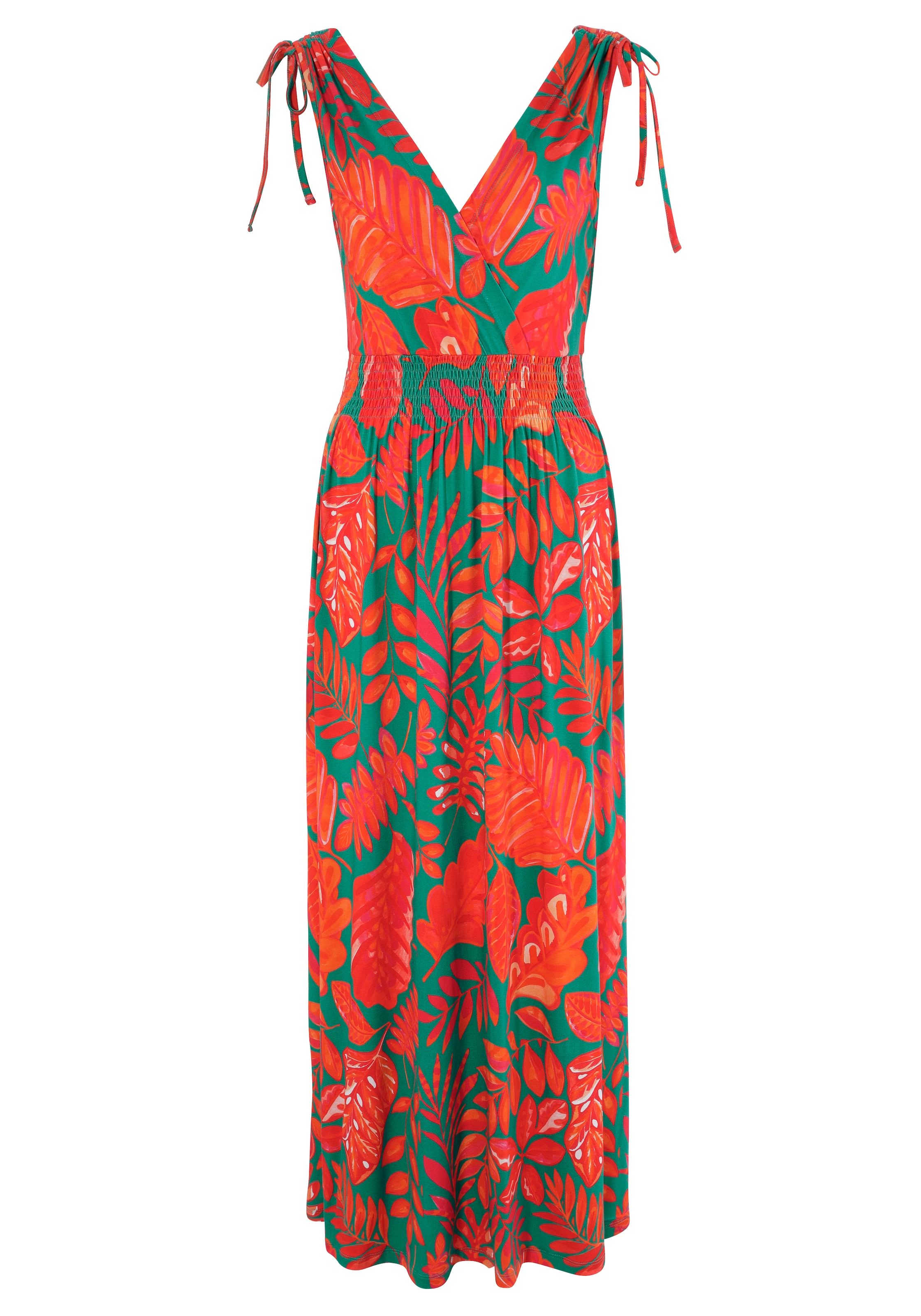 Aniston SELECTED Sommerkleid, mit breiten Trägern zum Raffen