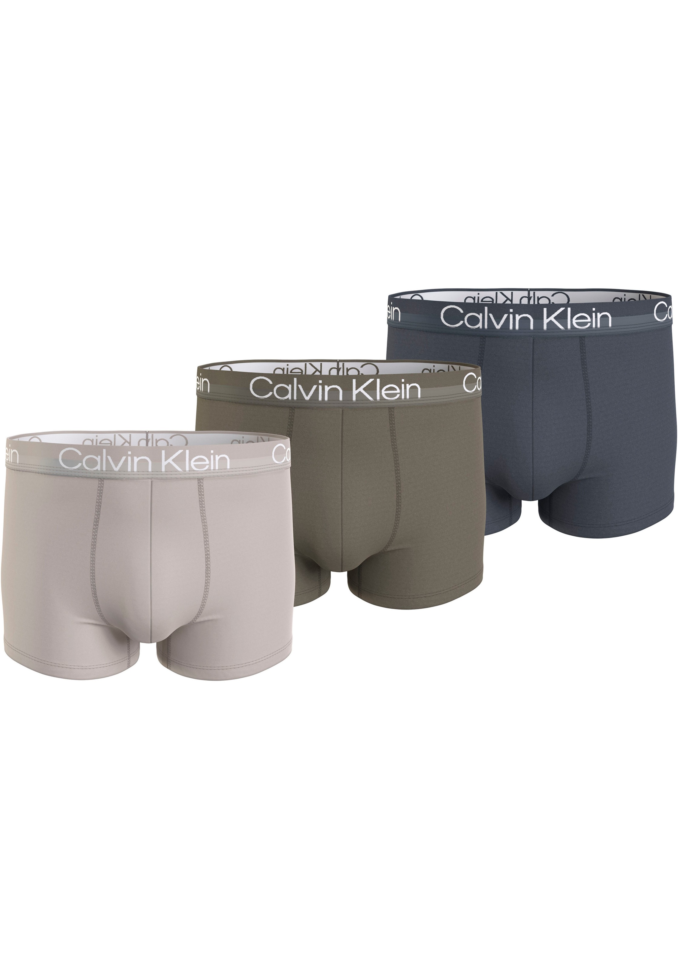Calvin Klein Underwear Trunk »CK LOW RISE TRUNK 3 PACK« Packung, 3 Stk. mit Markenlogo im Bund