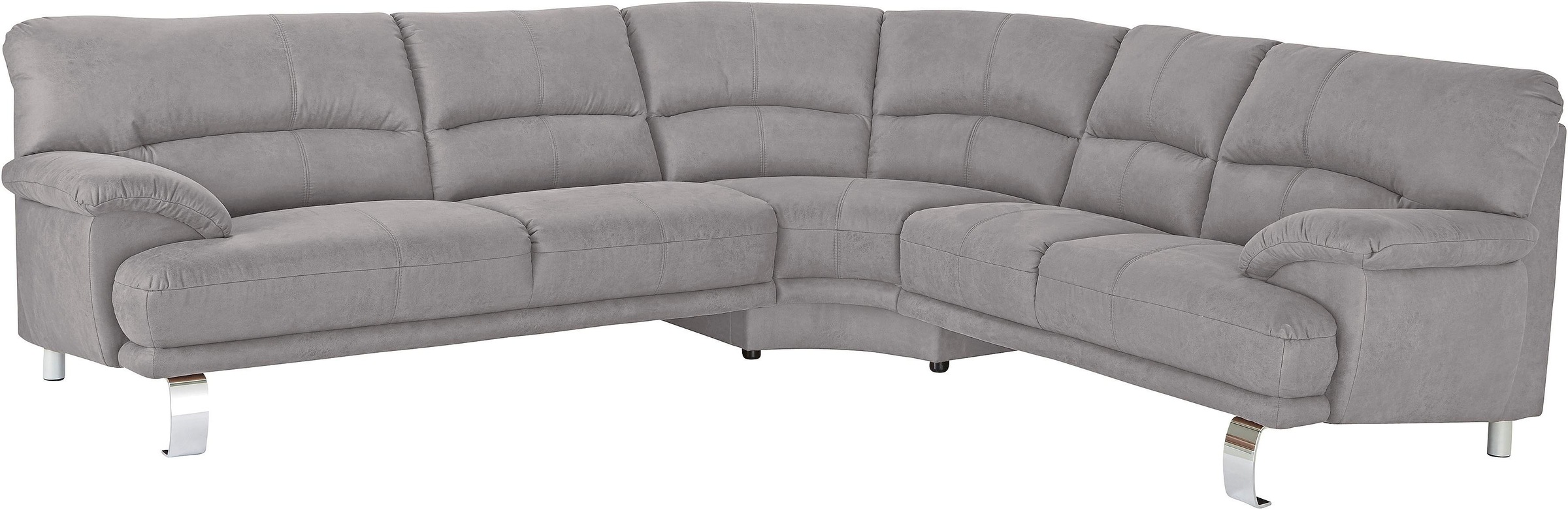 TRENDMANUFAKTUR Ecksofa »Cecilia II, in italienischen Design, bequem, hoher Sitzkomfort, L-Form«, extrabreite Armlehnen für noch mehr Sitzkomfort