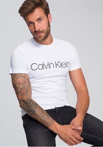 Calvin Klein T-Shirt »COTTON FRONT LOGO«, mit grossem Calvin Klein- Schriftzug kaufen