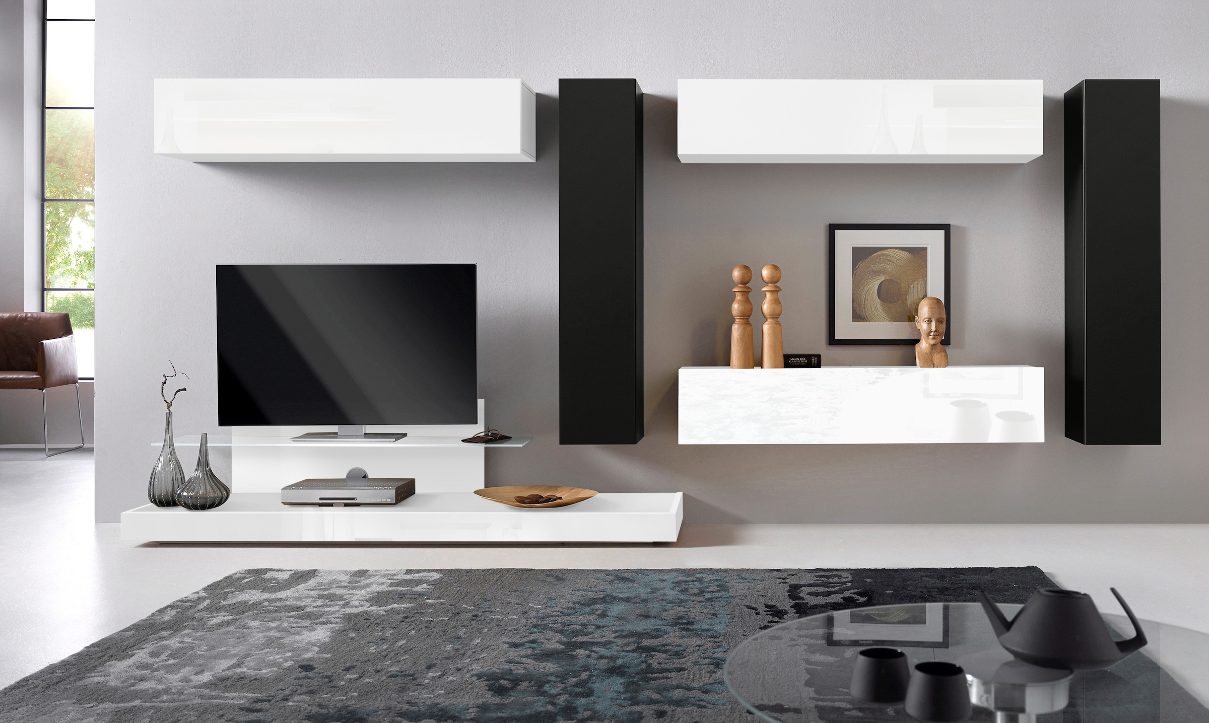 »Cube«, TV-Board im LC ❤ mit Shop Jelmoli-Online Glasboden bestellen
