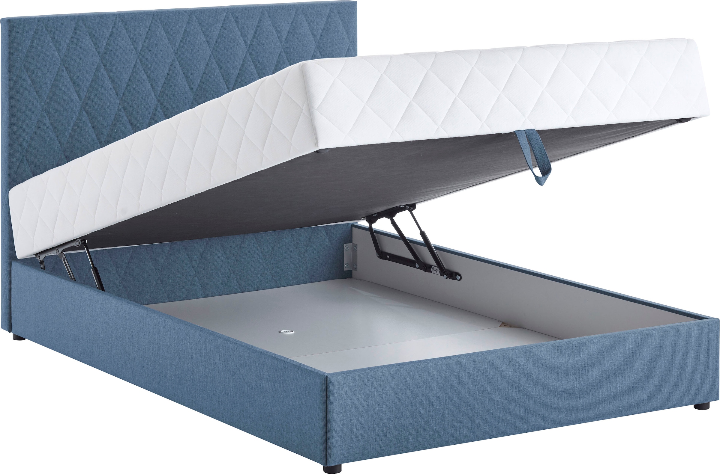 ATLANTIC home collection Boxbett Benita, mit Taschen-Federkernmatratze und Bettkasten