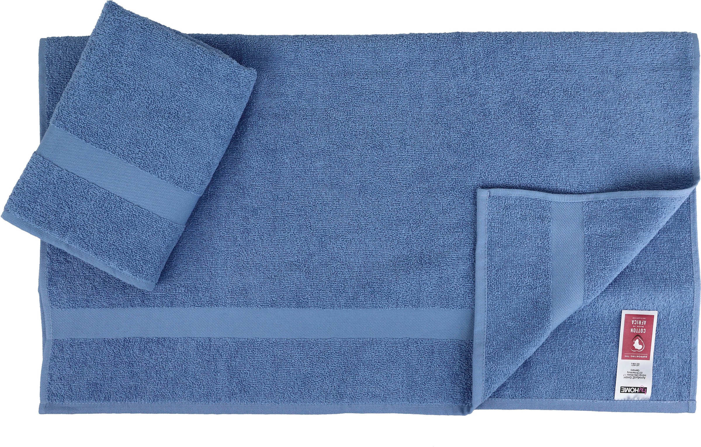 Jelmoli-Versand online | Handtuch-Set Handtuch Baumwolle 6 aus my mit bestellen einfarbiges Walkfrottier, Set 100% home Set, Bordüre, »Nela«, tlg.,