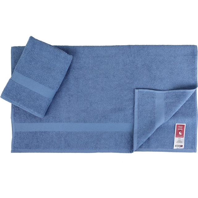 my home Handtuch Set »Nela«, Set, 6 tlg., Walkfrottier, mit Bordüre, einfarbiges  Handtuch-Set aus 100% Baumwolle online bestellen | Jelmoli-Versand
