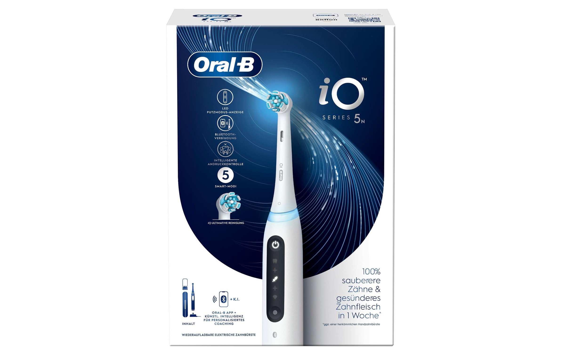 Oral-B Elektrische Zahnbürste »iO Series 5 Quite White«